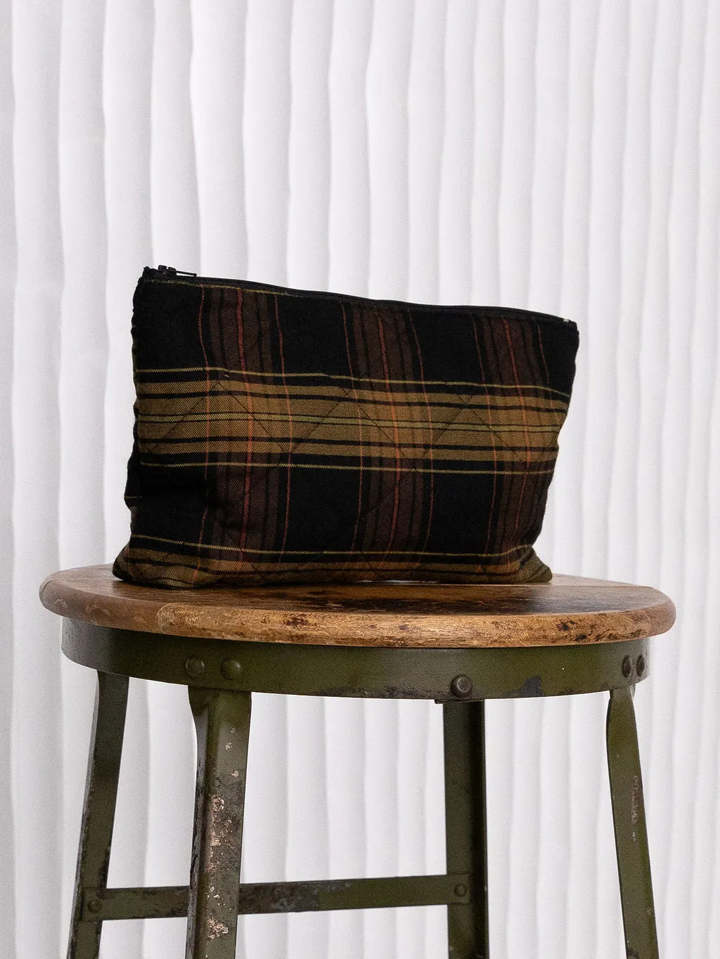 Plaid Cosmetic Bag sold by Free Label product image thumbnail 2