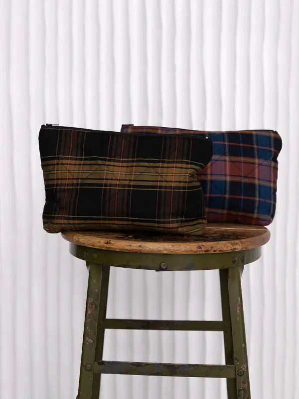Plaid Cosmetic Bag sold by Free Label