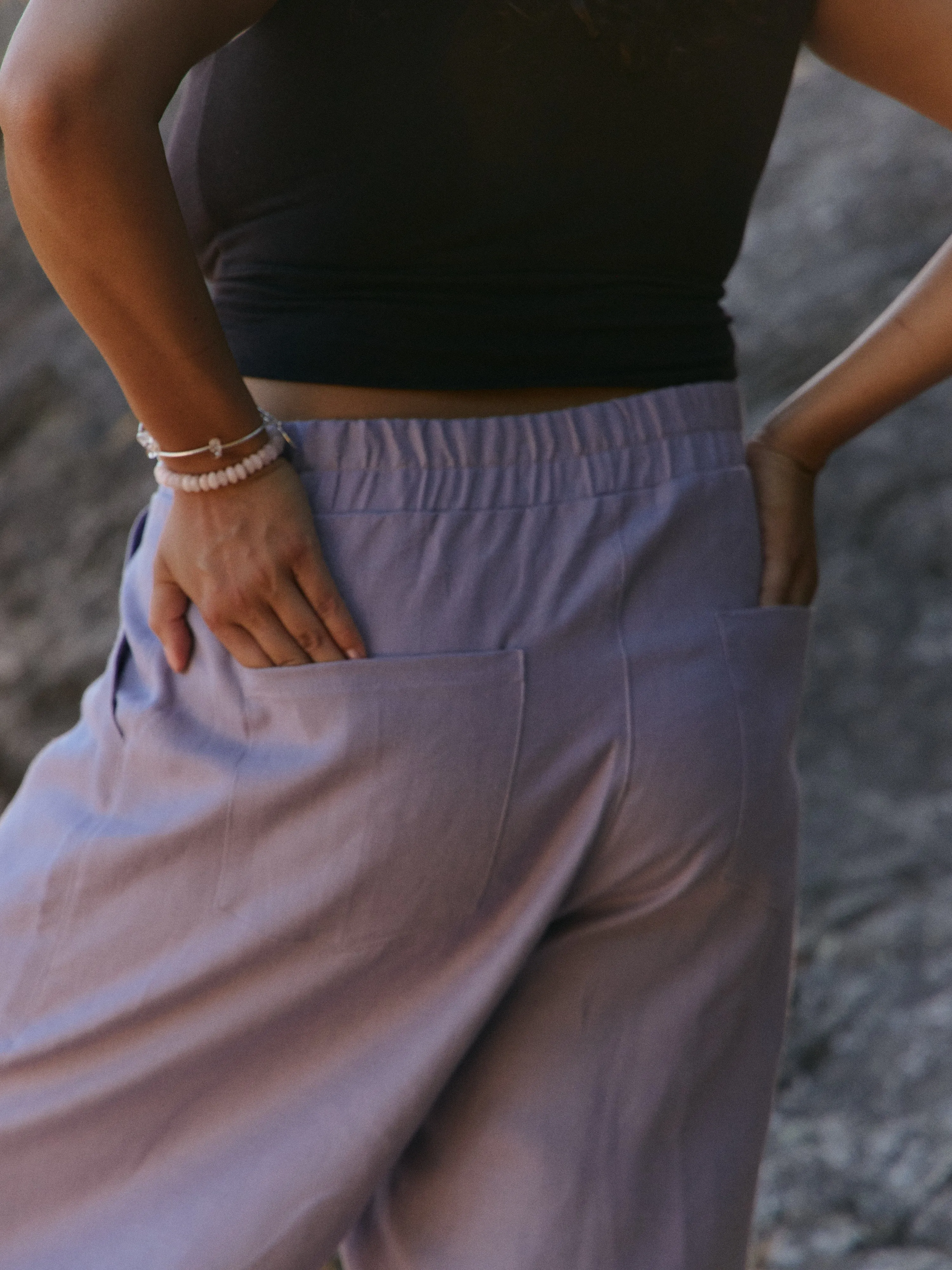 LILAC LINEN LENNON PANT sold by Free Label product image thumbnail 4
