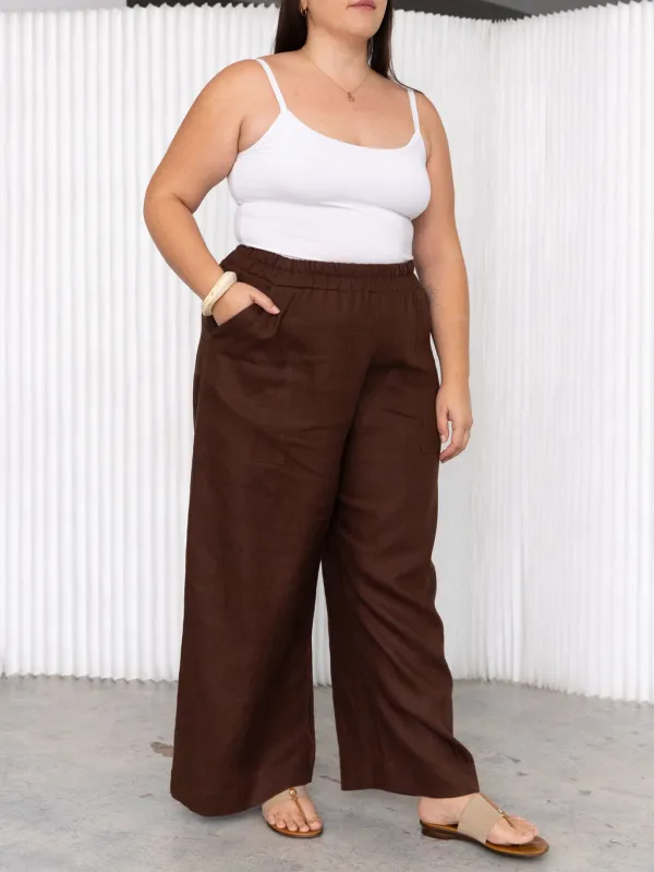WOODS LINEN LENNON PANT made by Free Label