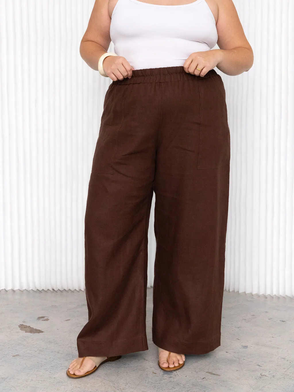 WOODS LINEN LENNON PANT sold by Free Label product image thumbnail 3