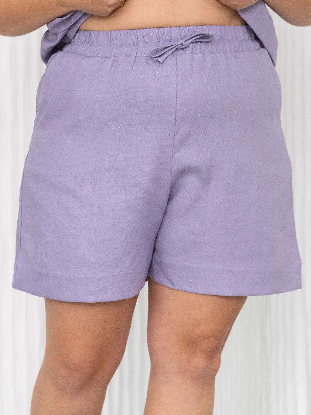 LILAC LINEN LYNN SHORT sold by Free Label product image thumbnail 5