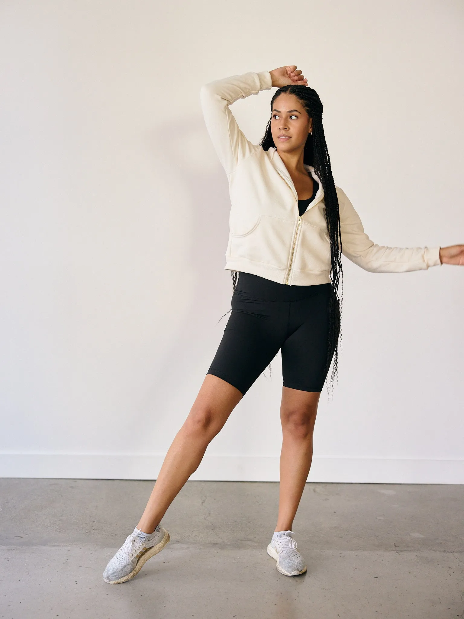 CREAM AUBREY ZIP HOODIE sold by Free Label product image thumbnail 5