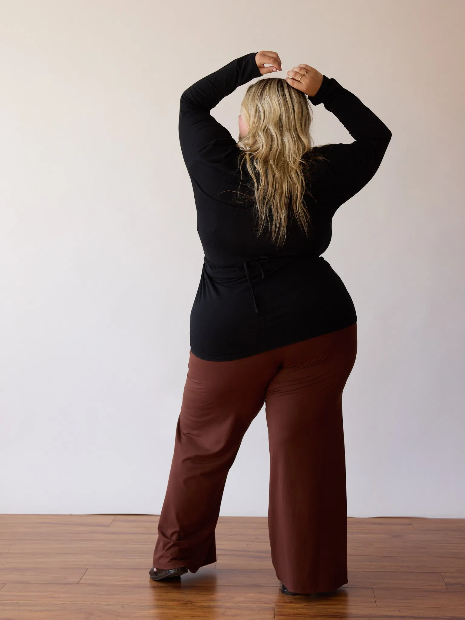 BLACK CHARLENE WRAP TOP sold by Free Label product image thumbnail 2