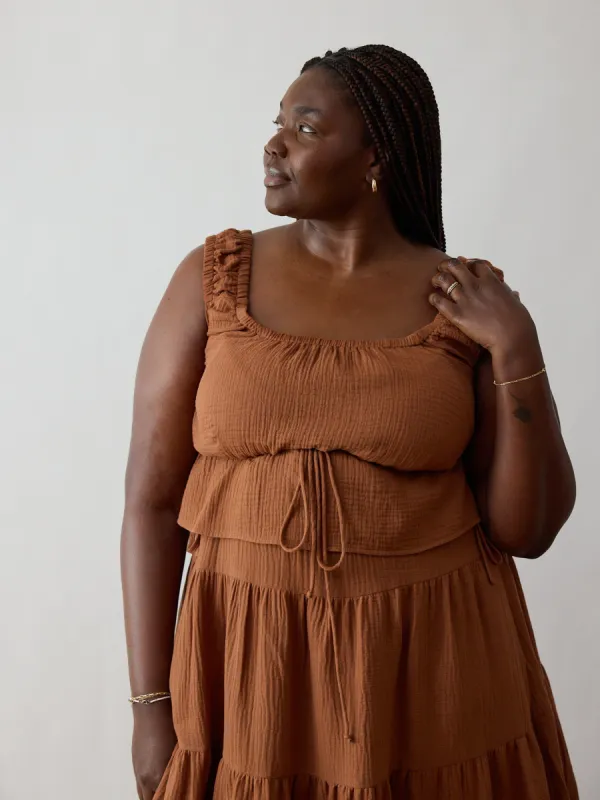 EARTH MAEVE TOP sold by Free Label