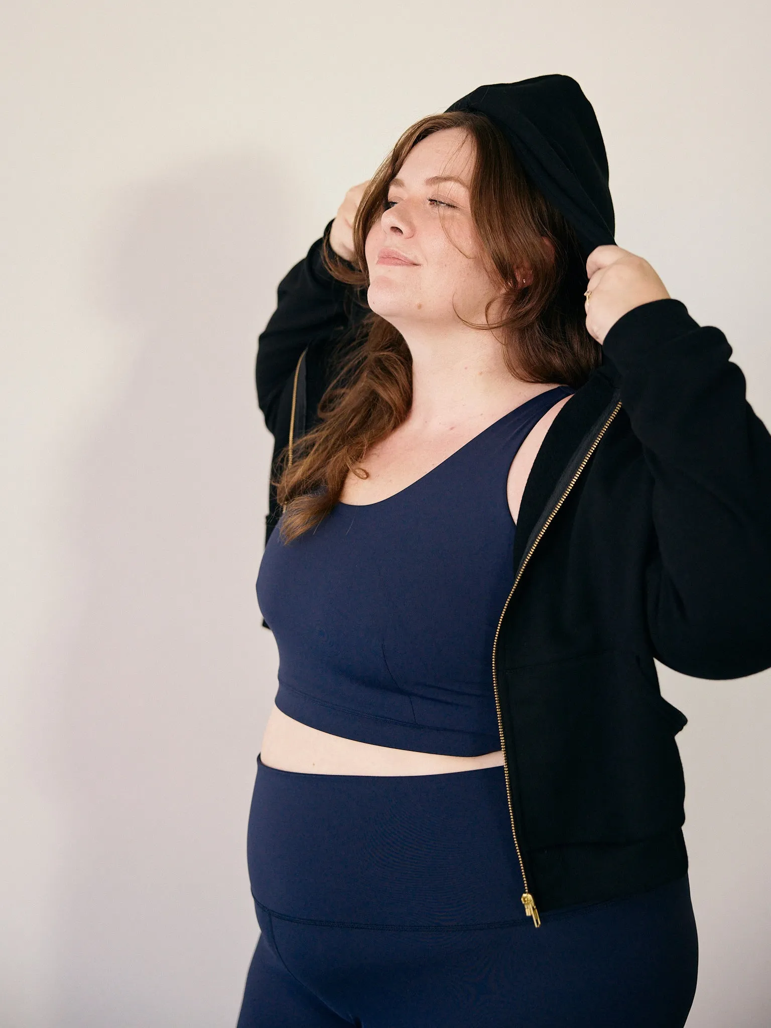 BLACK AUBREY ZIP HOODIE sold by Free Label product image thumbnail 4