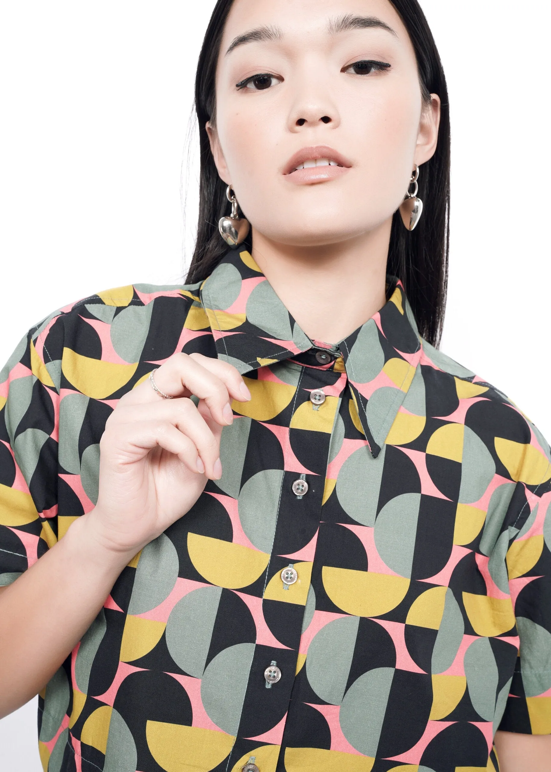 The Essential Cropped Button Up sold by WILDFANG product image thumbnail 5