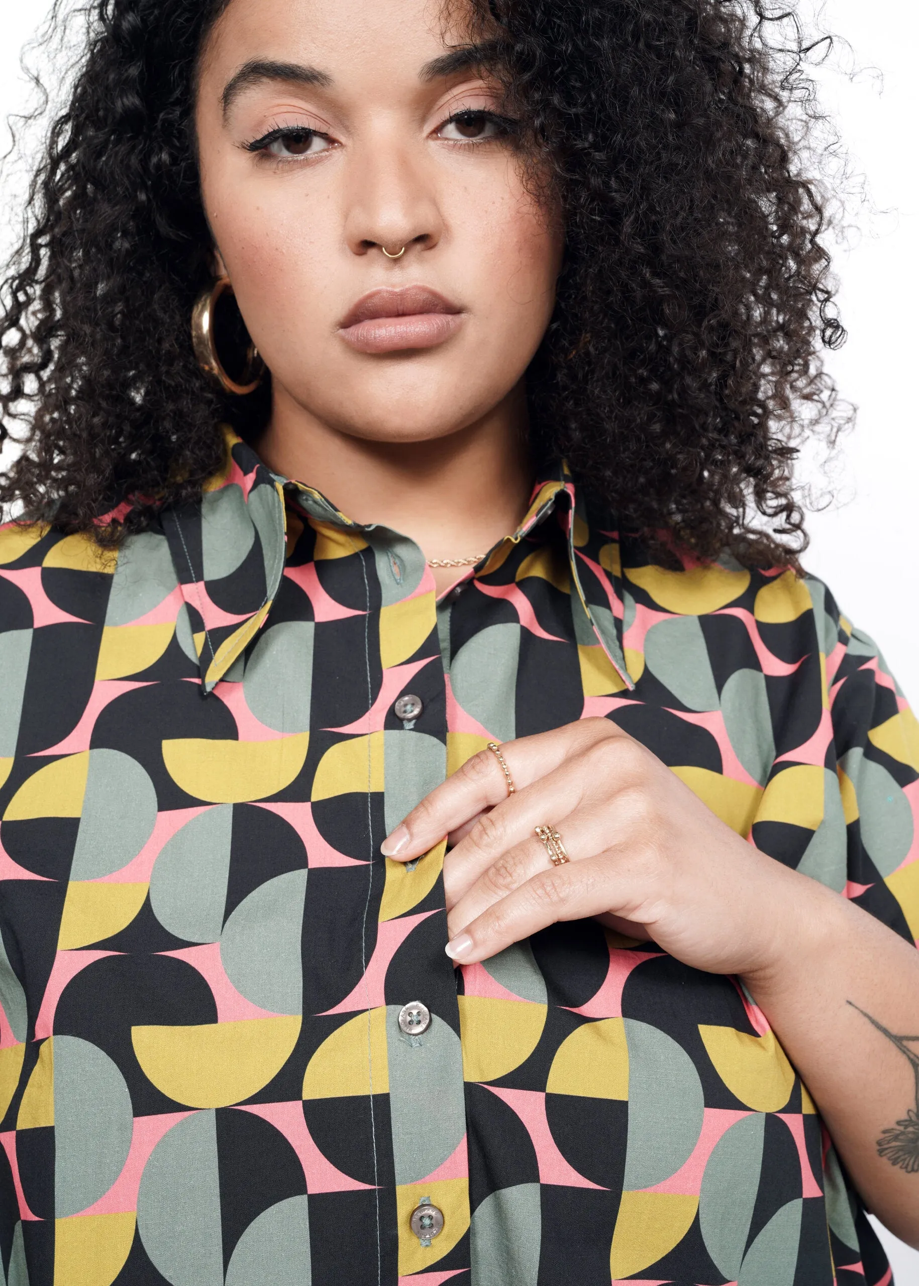 The Essential Cropped Button Up sold by WILDFANG product image thumbnail 2