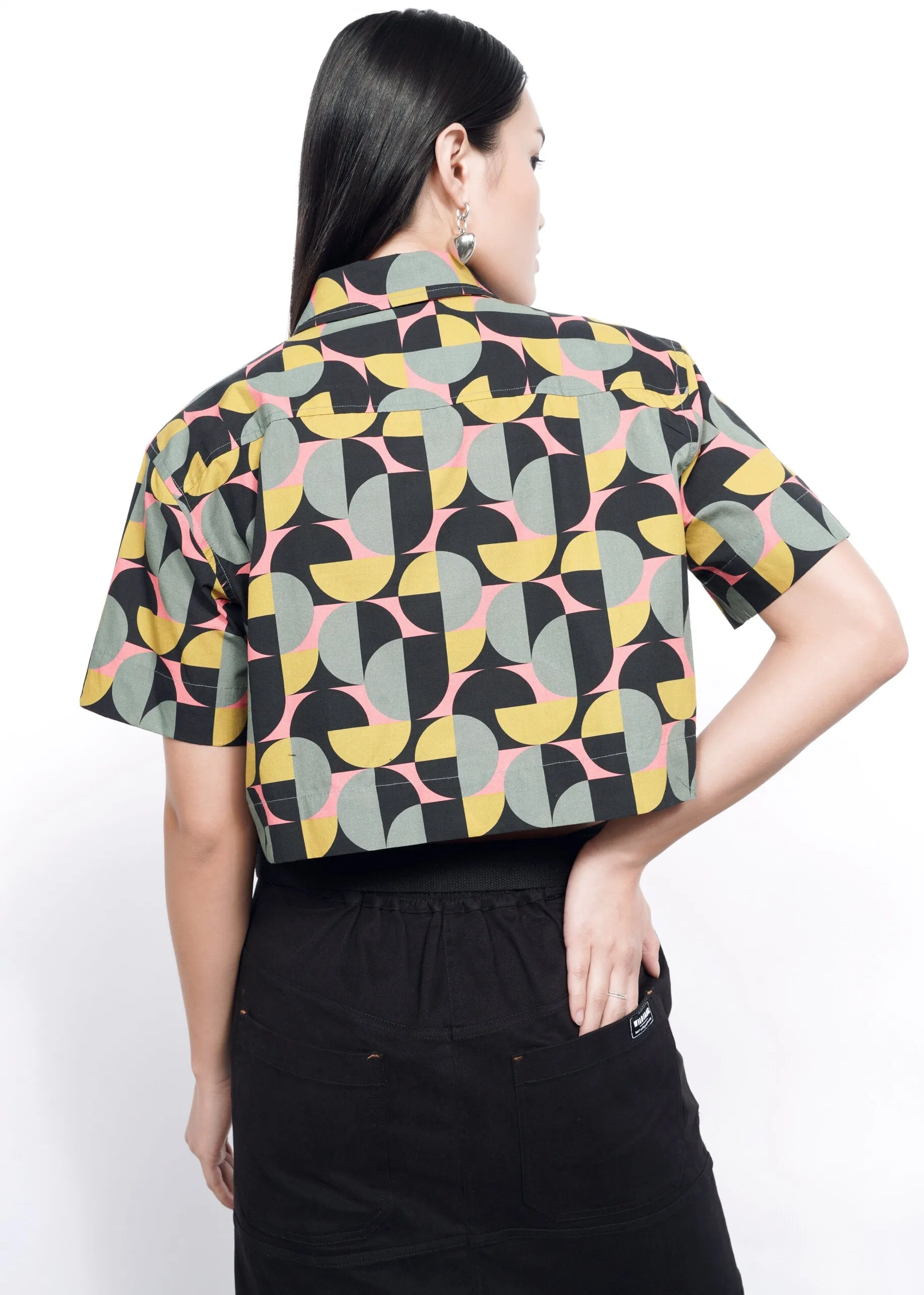 The Essential Cropped Button Up sold by WILDFANG product image thumbnail 4