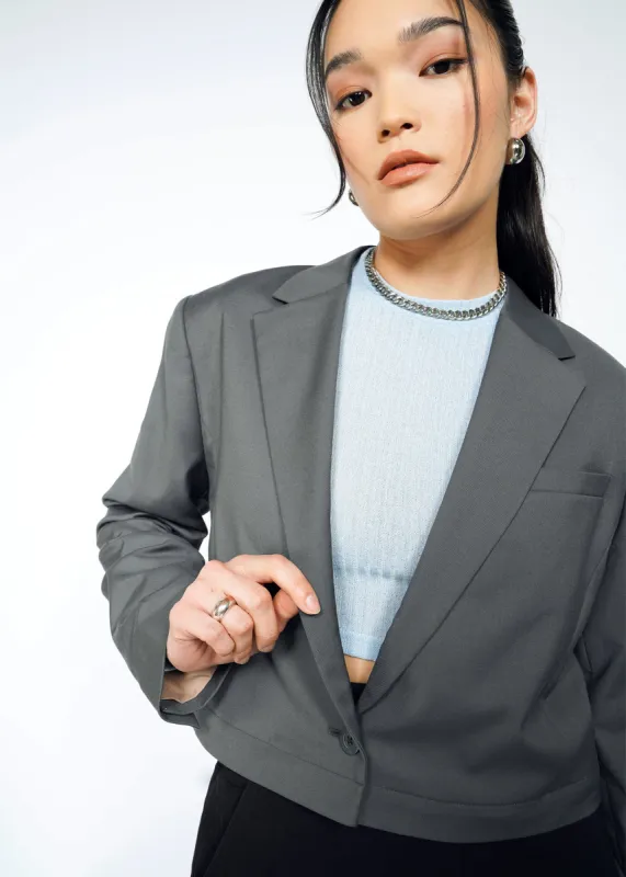 The Empower Cropped Convertible Blazer sold by WILDFANG
