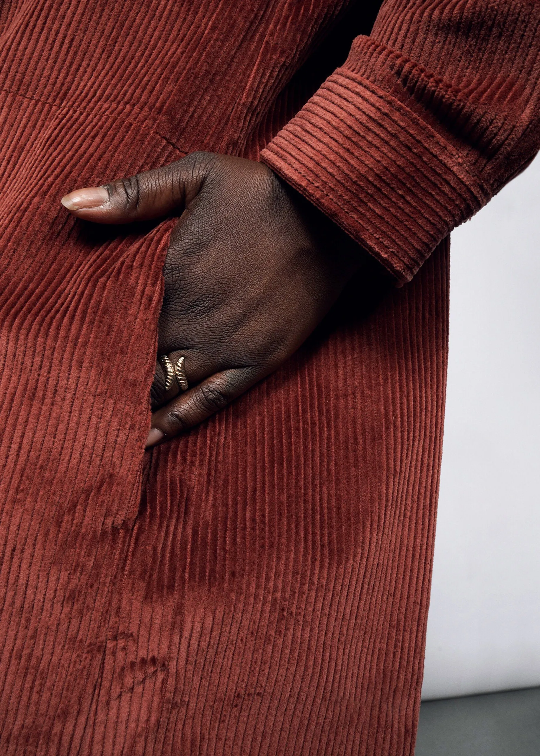 The Essential Corduroy Long Sleeve Shirt Dress sold by WILDFANG product image thumbnail 2