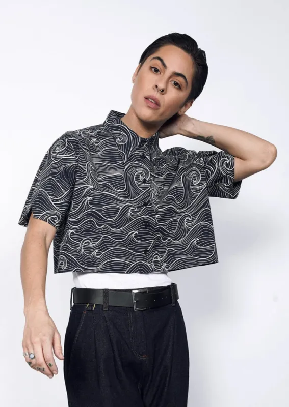 The Essential Cropped Button Up made by WILDFANG