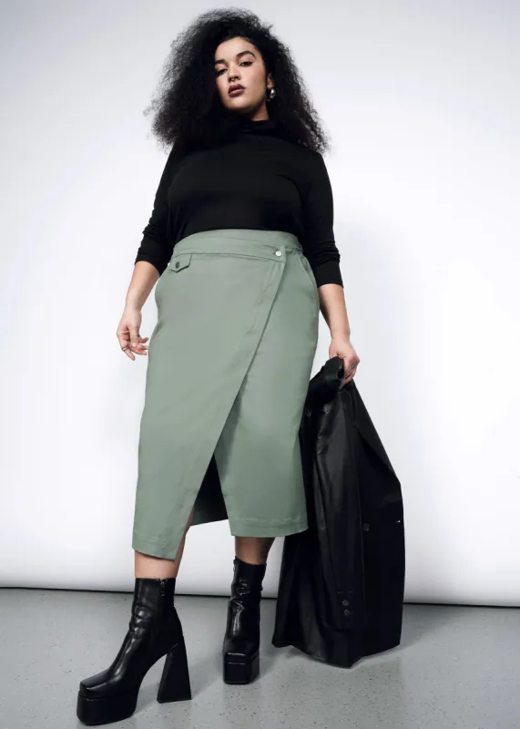 The Essential Utility Wrap Skirt sold by WILDFANG