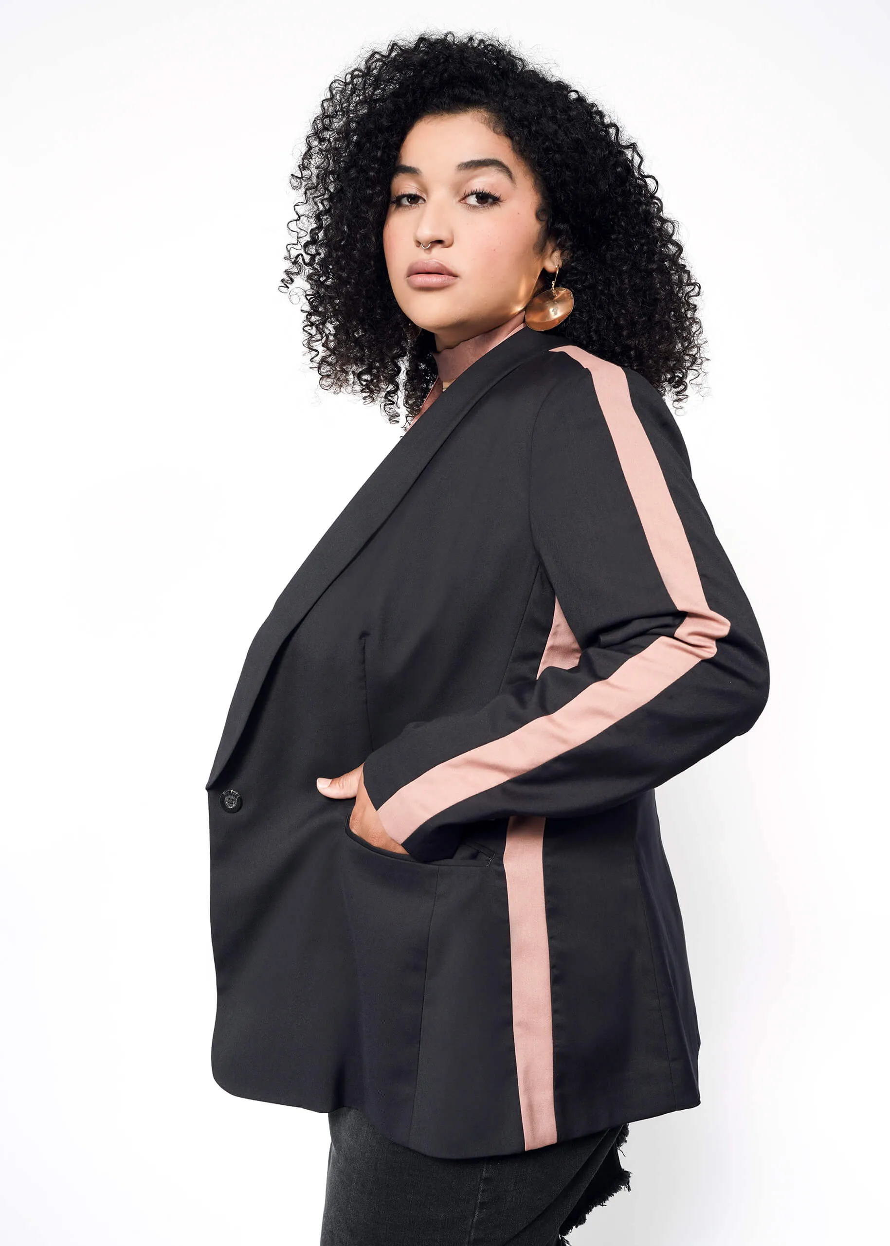 The Empower Colorblock Tux Blazer sold by WILDFANG product image thumbnail 2