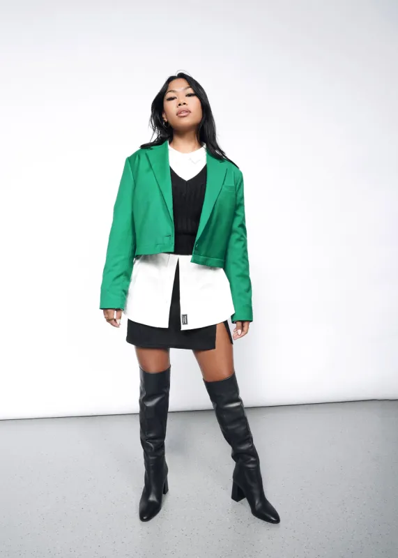 The Empower Cropped Convertible Blazer sold by WILDFANG