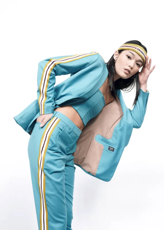 The Empower Taped Colorblock Tux Blazer sold by WILDFANG