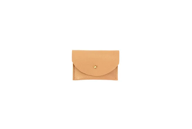 TAN LEATHER CARDHOLDER sold by WILDFANG