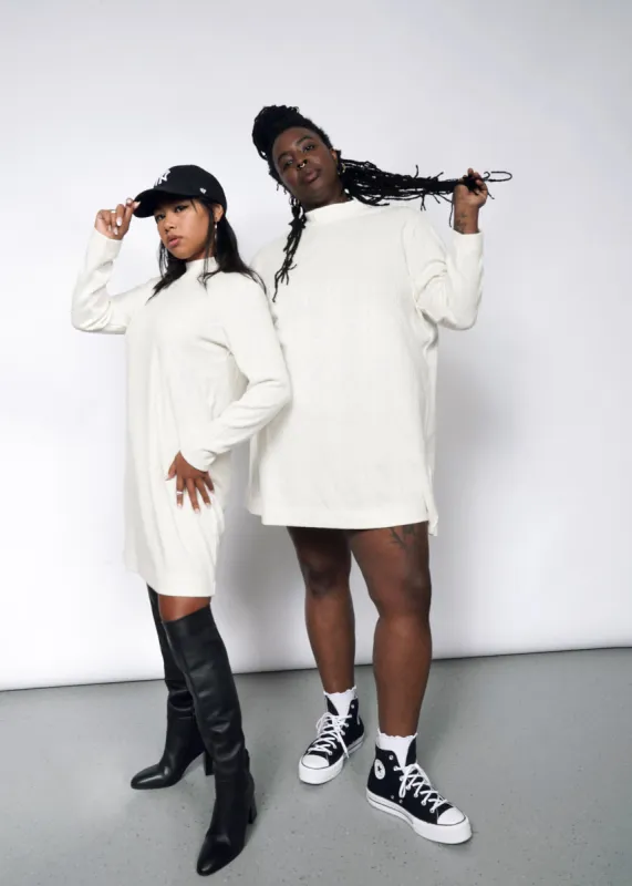 The Essential Knit Long Sleeve Mock Neck Dress sold by WILDFANG