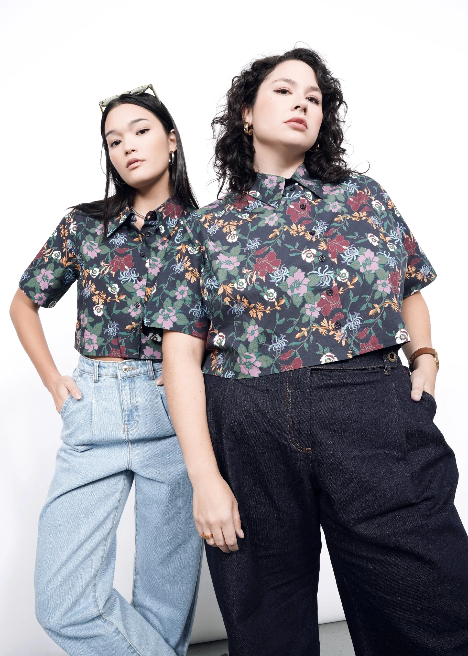 The Essential Cropped Button Up sold by WILDFANG
