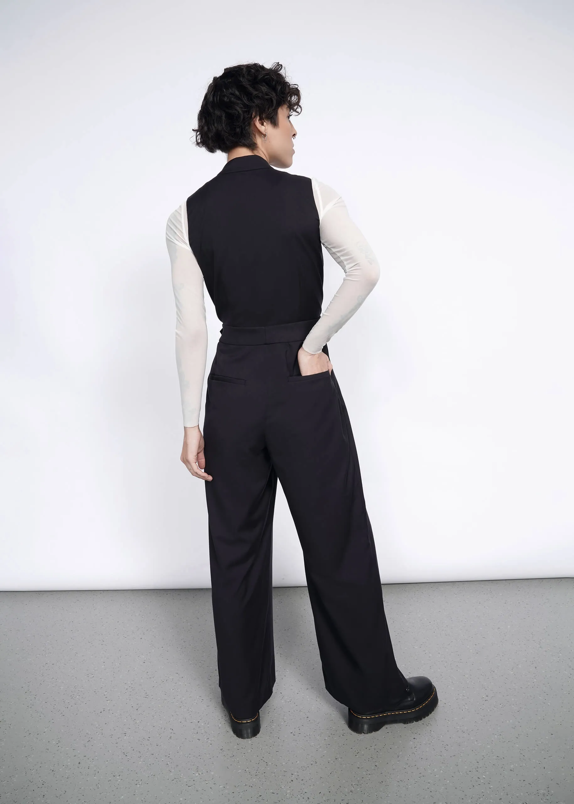 The Empower High Waisted V-Neck Jumpsuit sold by WILDFANG product image thumbnail 5