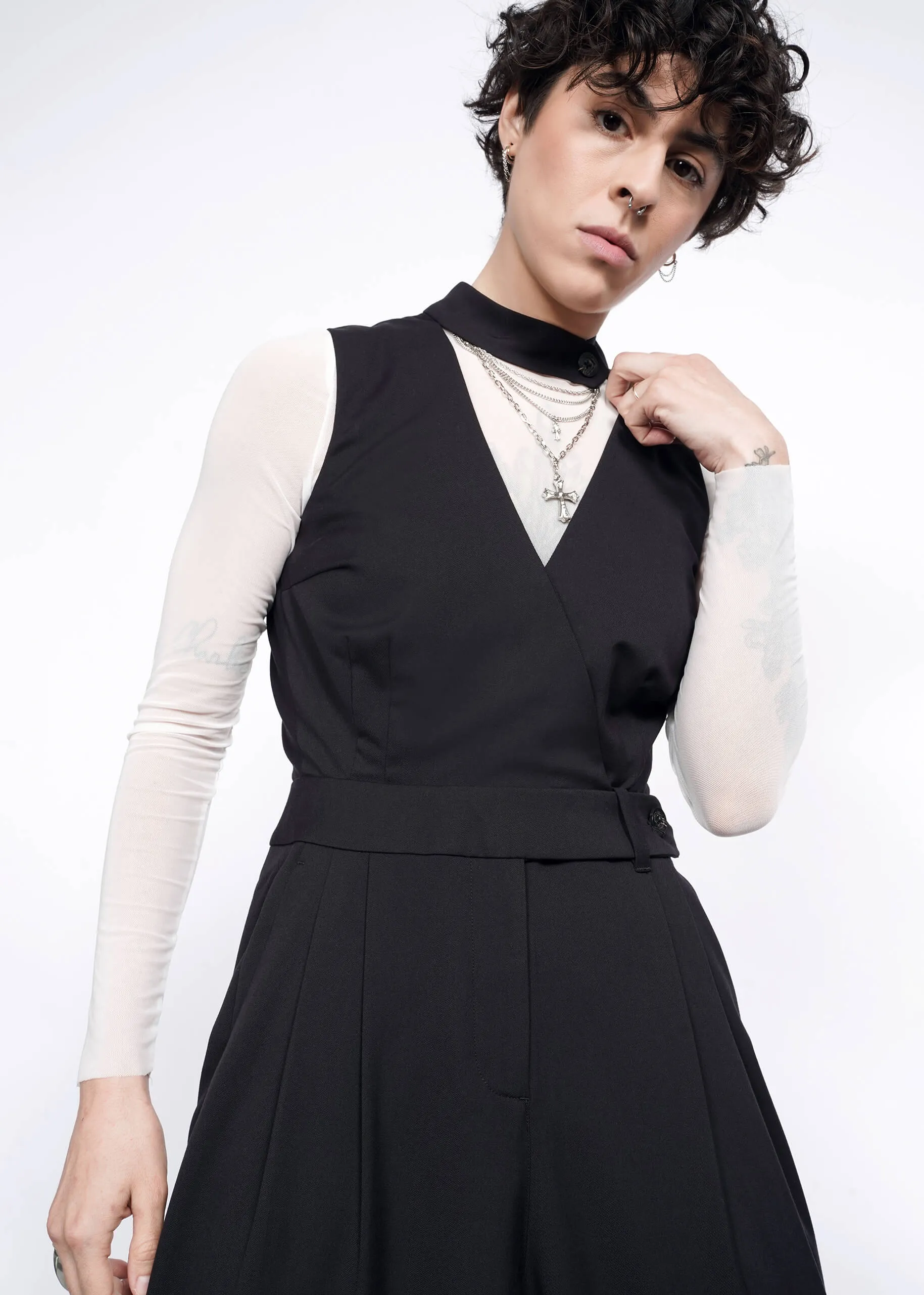The Empower High Waisted V-Neck Jumpsuit sold by WILDFANG product image thumbnail 3
