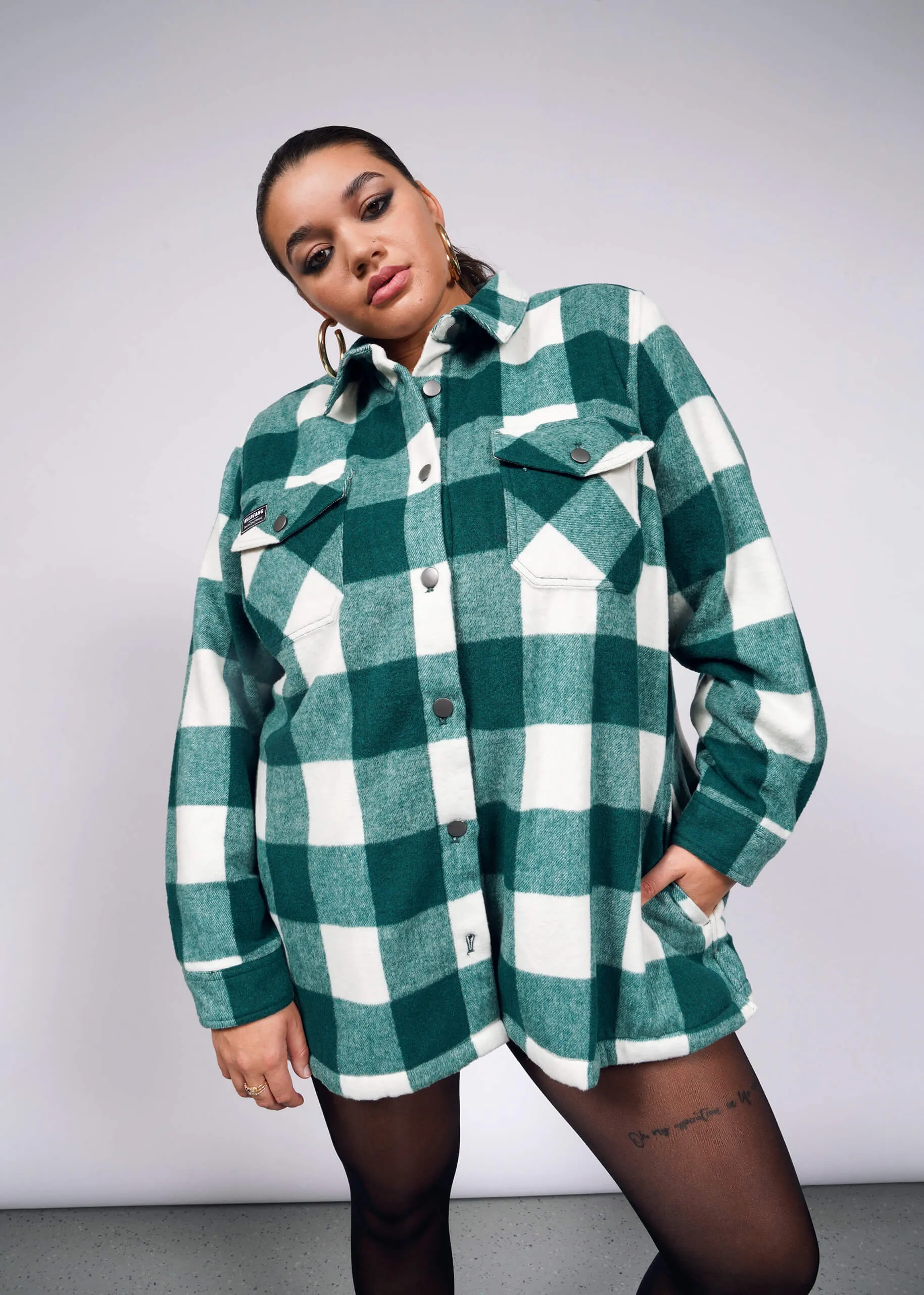 The Essential Flannel Fleece Lined Shacket sold by WILDFANG product image thumbnail 5