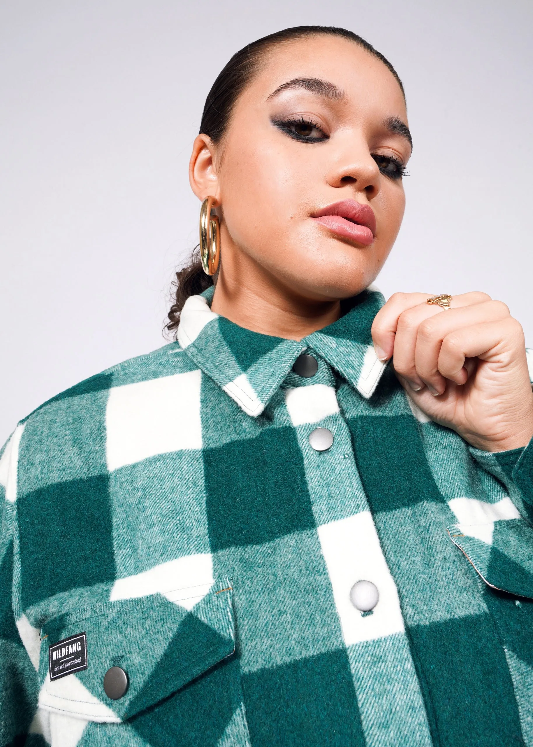 The Essential Flannel Fleece Lined Shacket sold by WILDFANG product image thumbnail 3