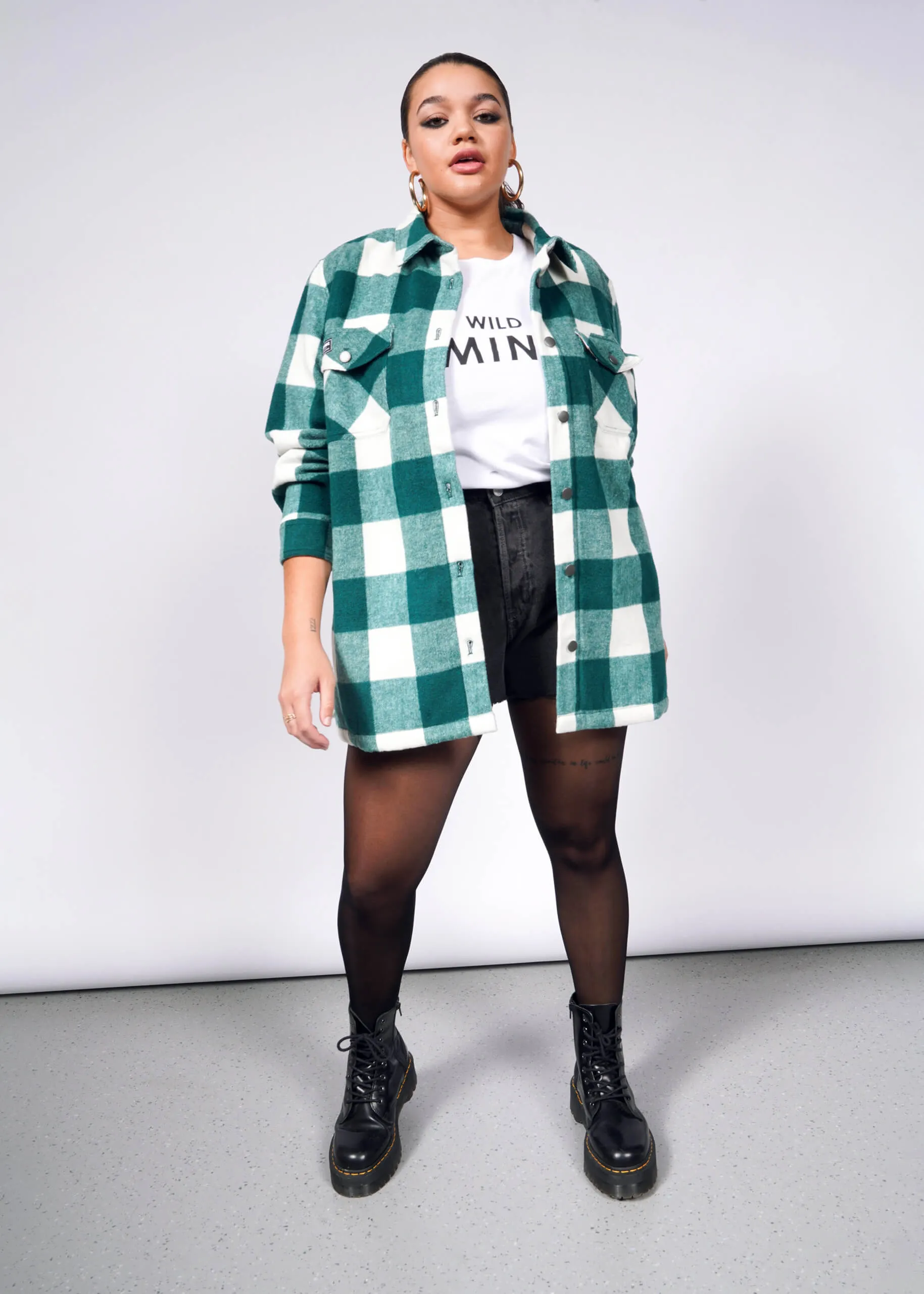 The Essential Flannel Fleece Lined Shacket sold by WILDFANG product image thumbnail 4