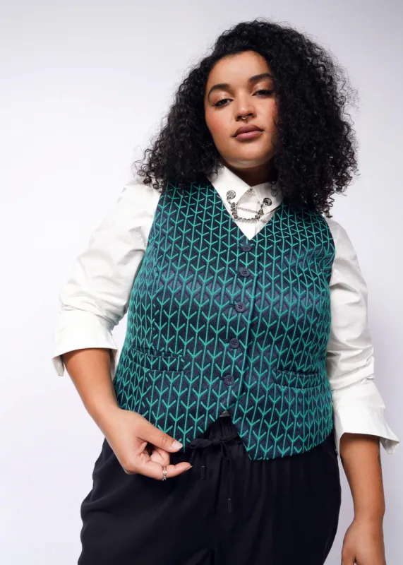 The Empower Jacquard Vest sold by WILDFANG