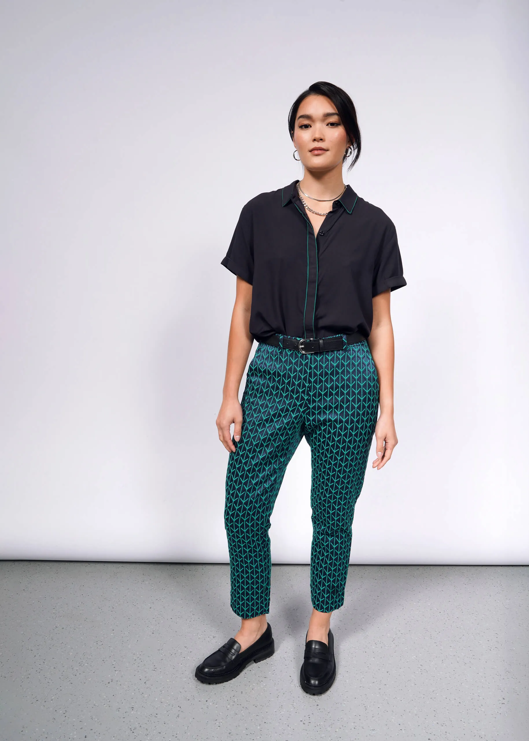 The Empower Jacquard Slim Crop Pant sold by WILDFANG product image thumbnail 3