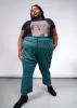 The Empower Jacquard Slim Crop Pant sold by WILDFANG