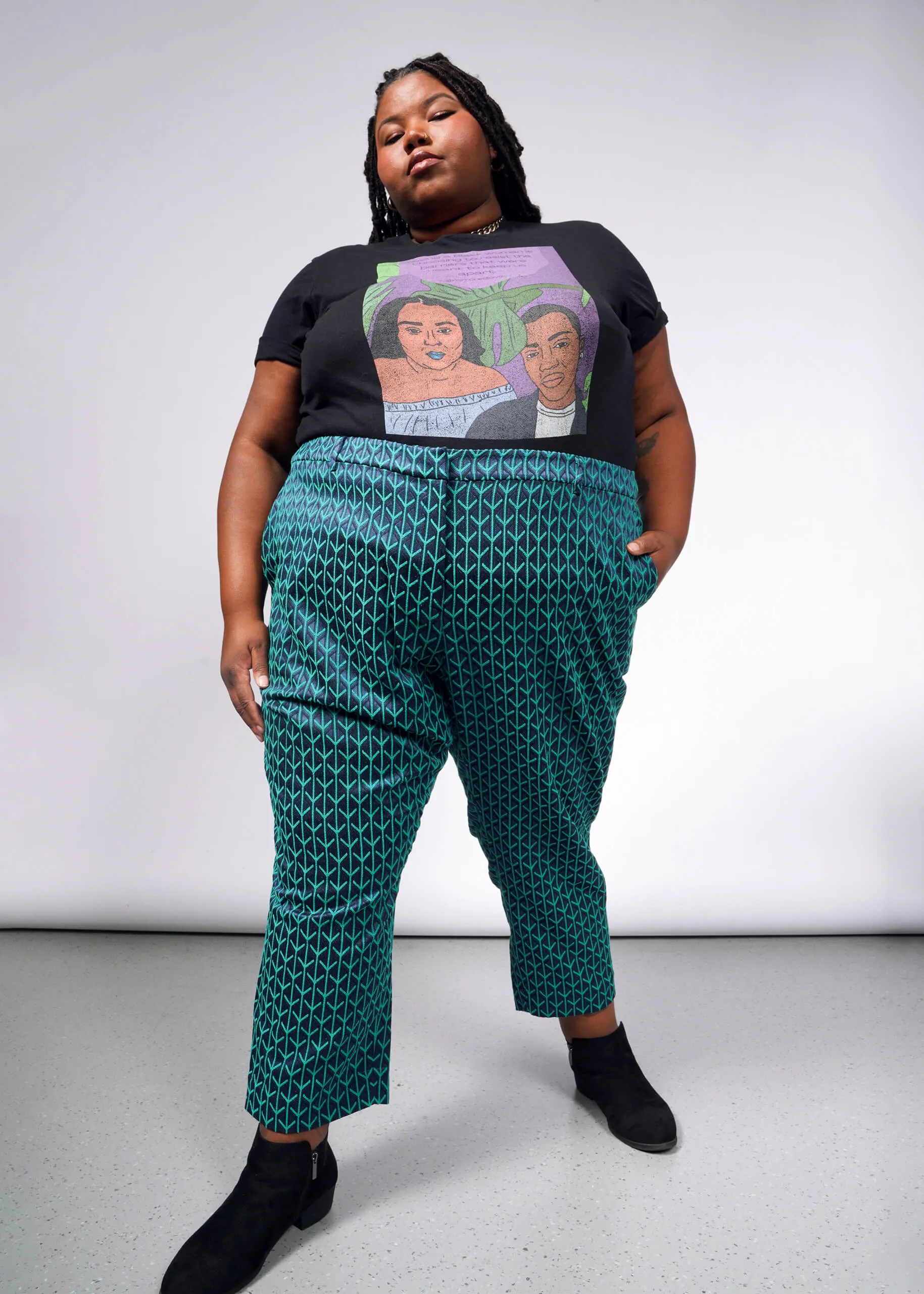 The Empower Jacquard Slim Crop Pant sold by WILDFANG product image thumbnail 2