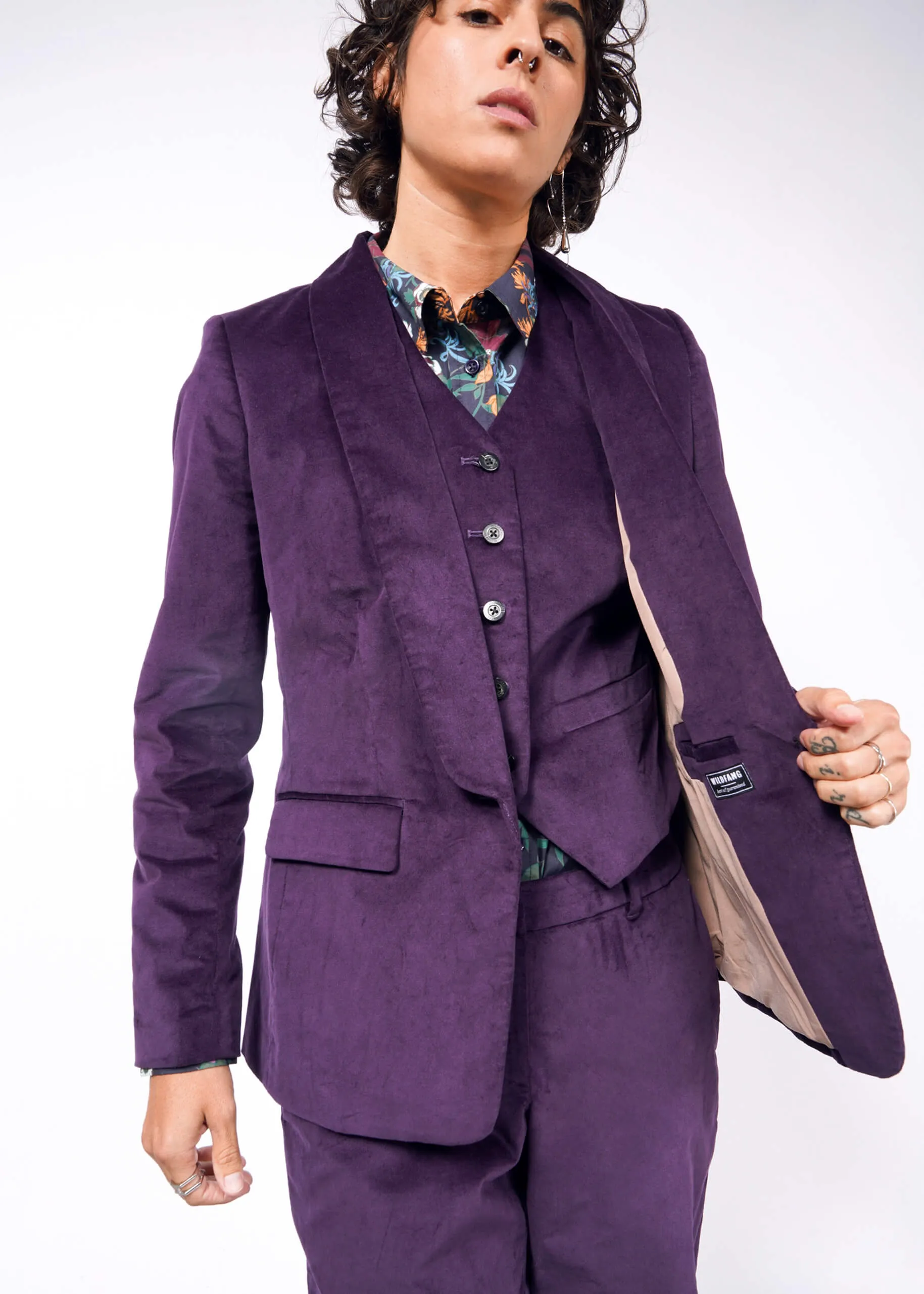 The Empower Velveteen Tux Blazer sold by WILDFANG product image thumbnail 3