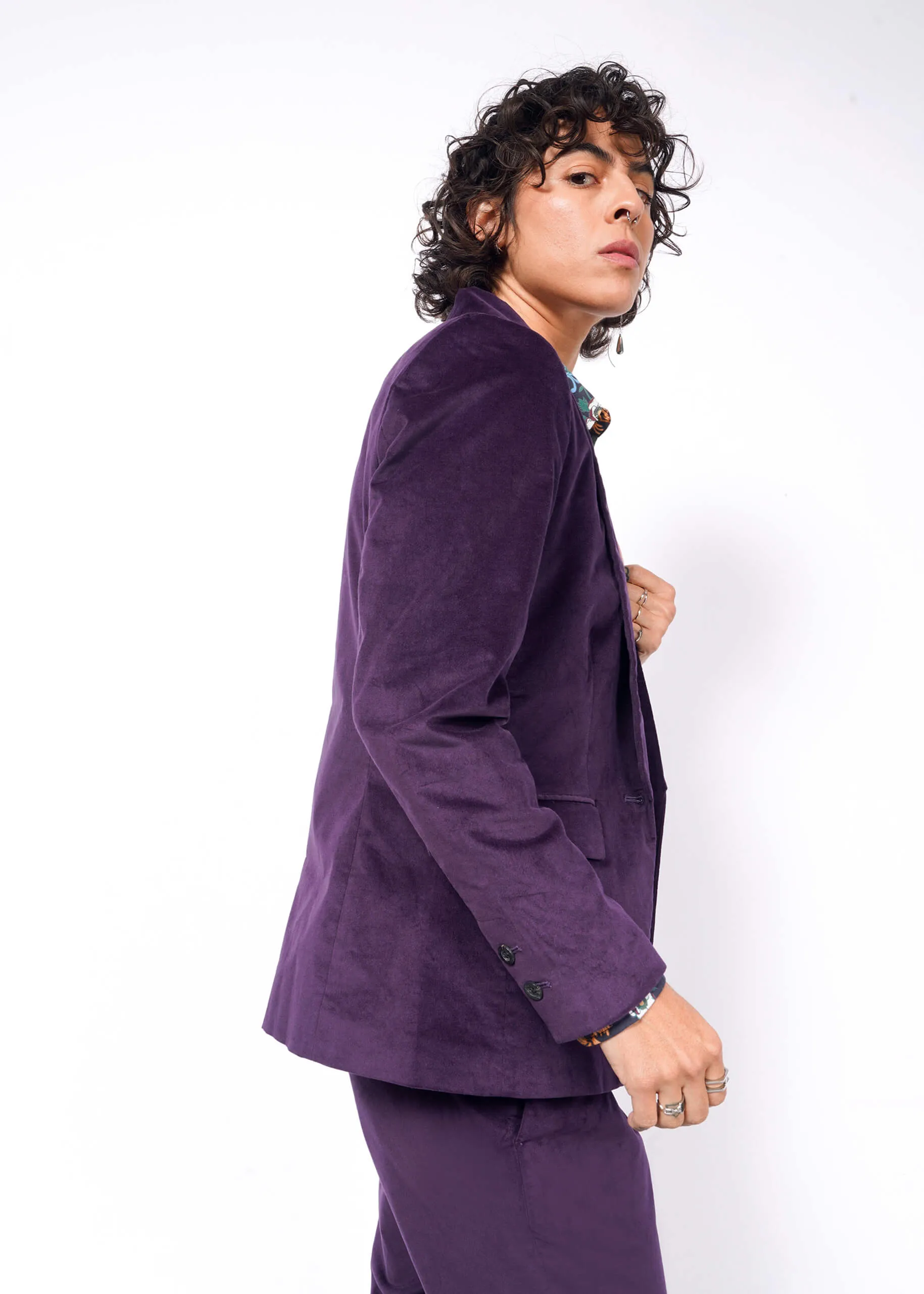 The Empower Velveteen Tux Blazer sold by WILDFANG product image thumbnail 5