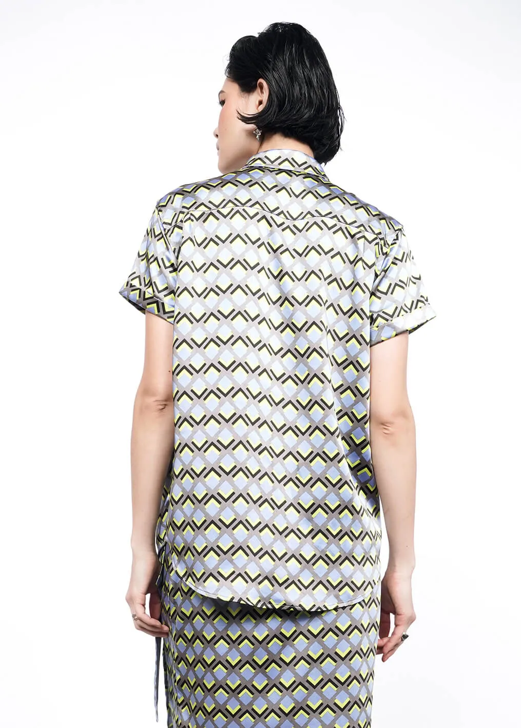 The Empower Satin Button Up sold by WILDFANG product image thumbnail 4