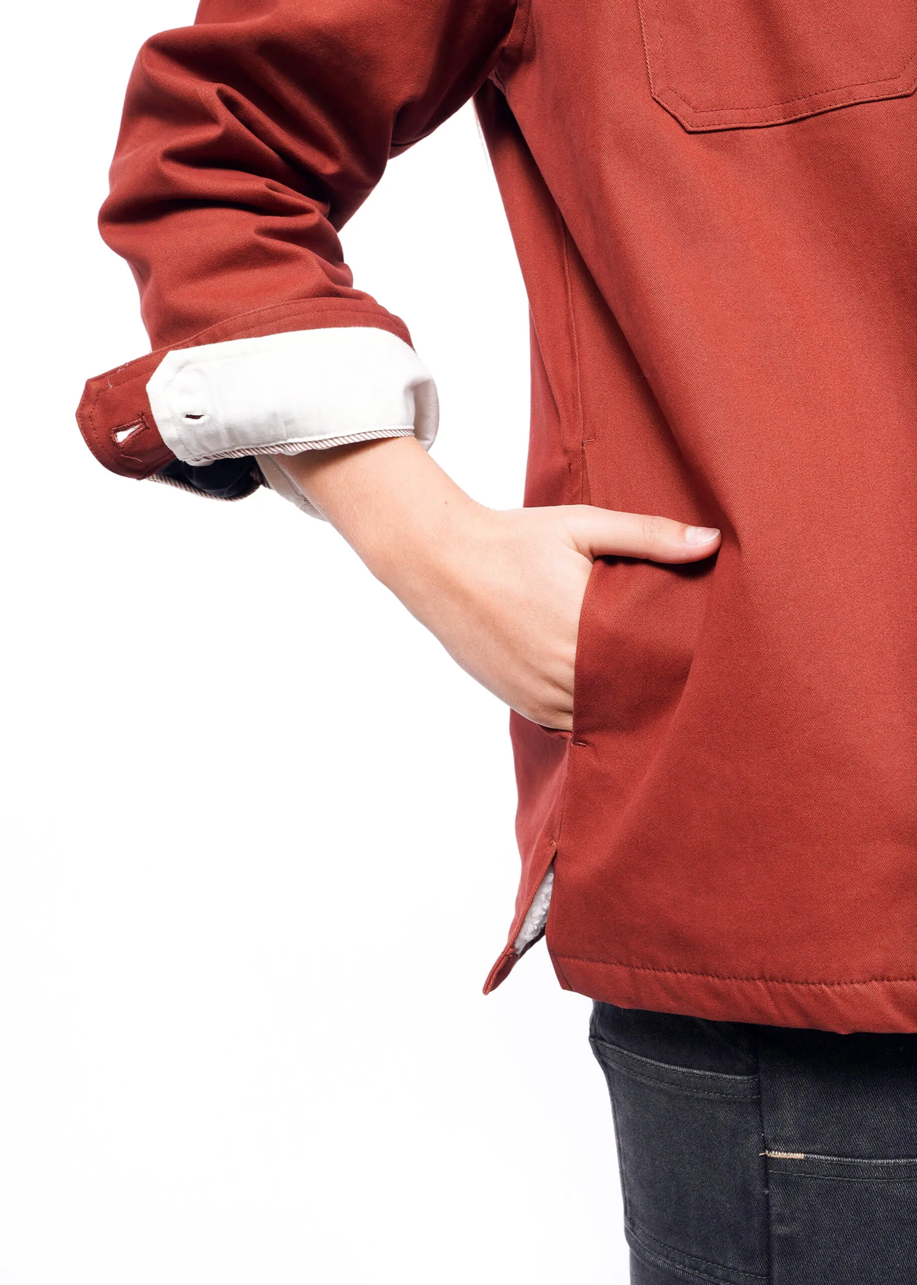The Essential Fleece Lined Shacket sold by WILDFANG product image thumbnail 4