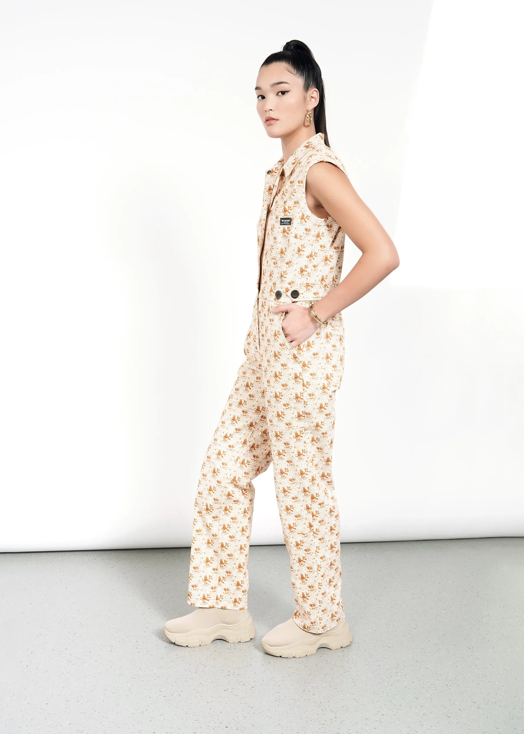 The Essential Sleeveless High Waisted Coverall sold by WILDFANG product image thumbnail 5