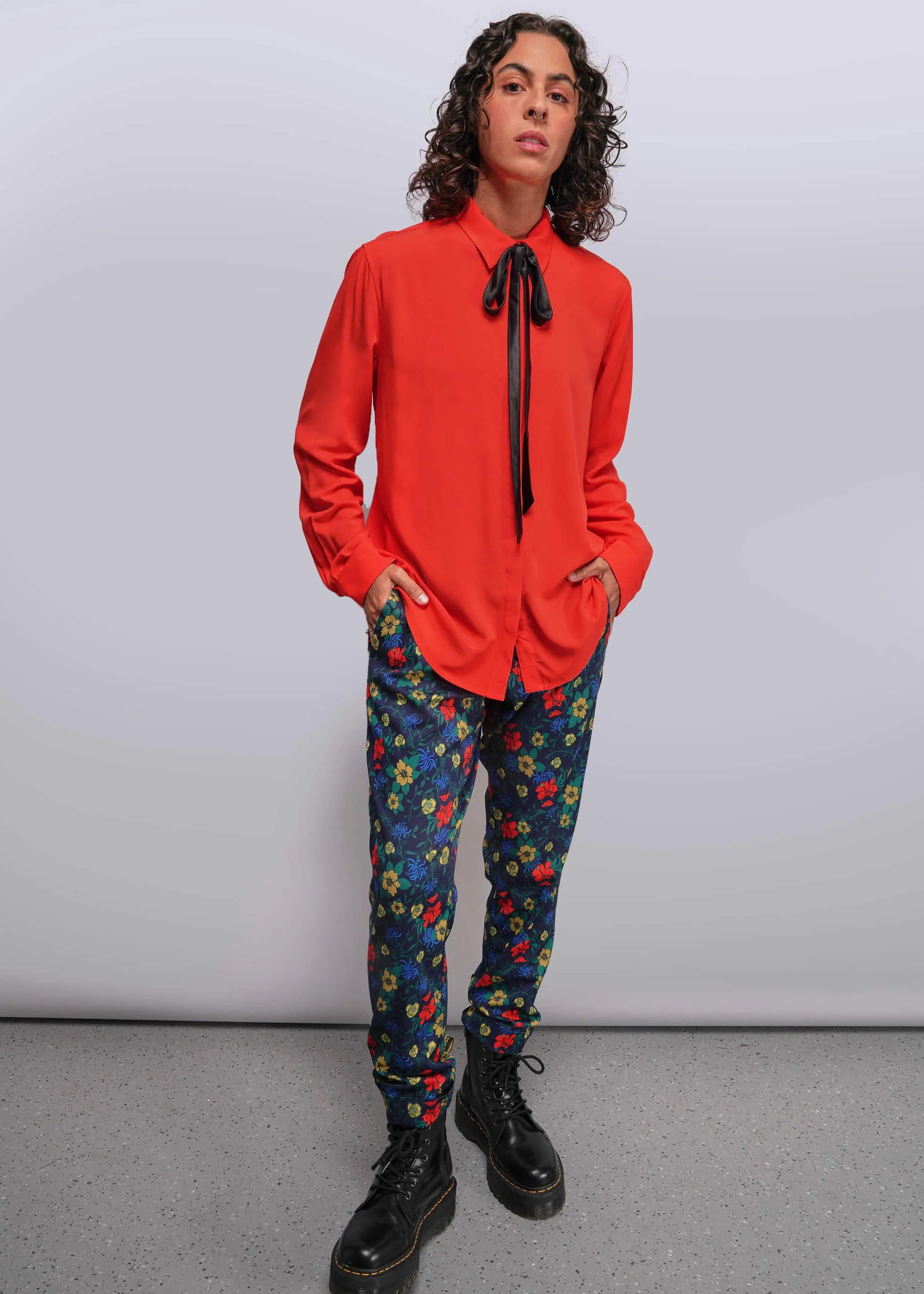The Empower Long Sleeve Bow Button Up sold by WILDFANG product image thumbnail 5