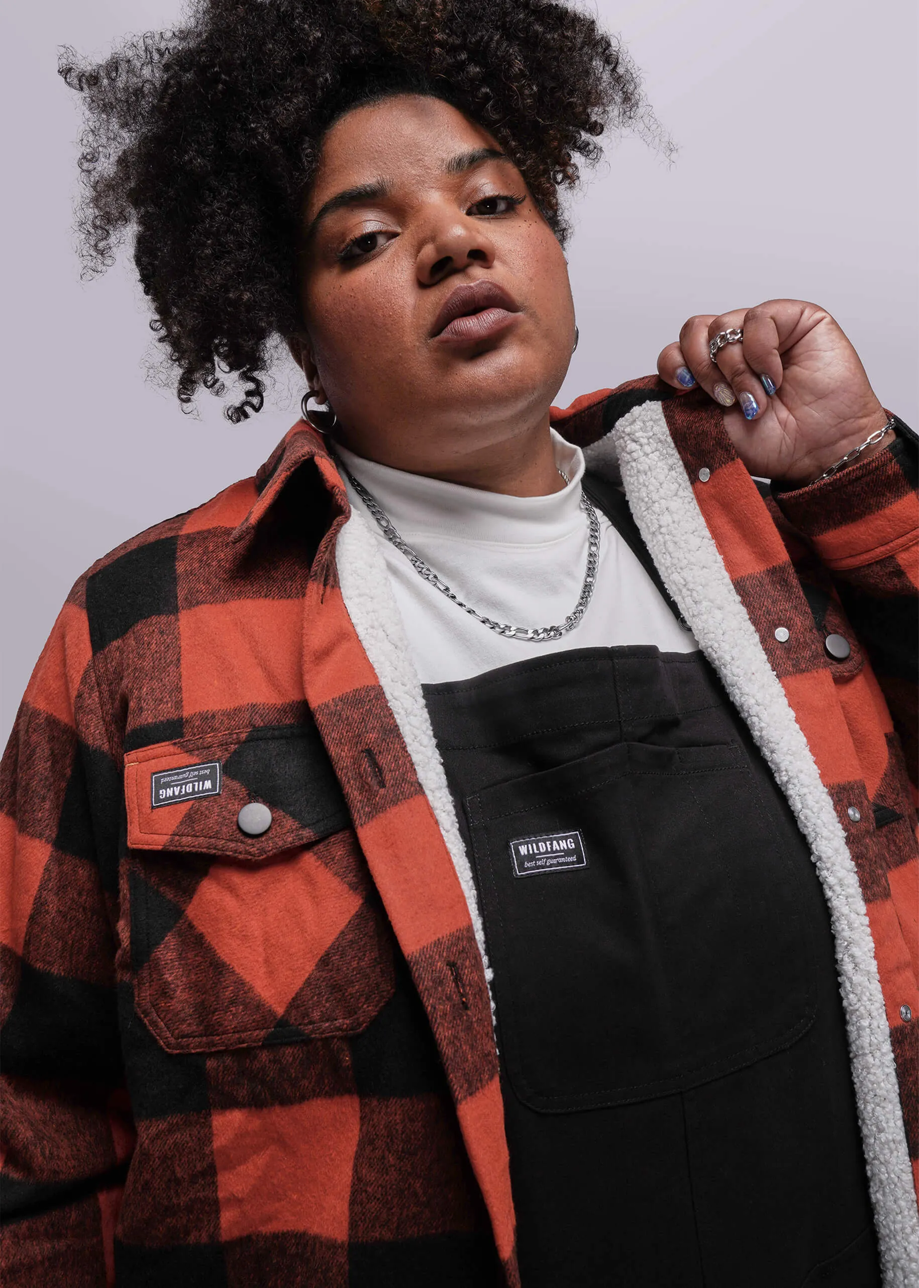 The Essential Flannel Fleece Lined Shacket sold by WILDFANG product image thumbnail 2