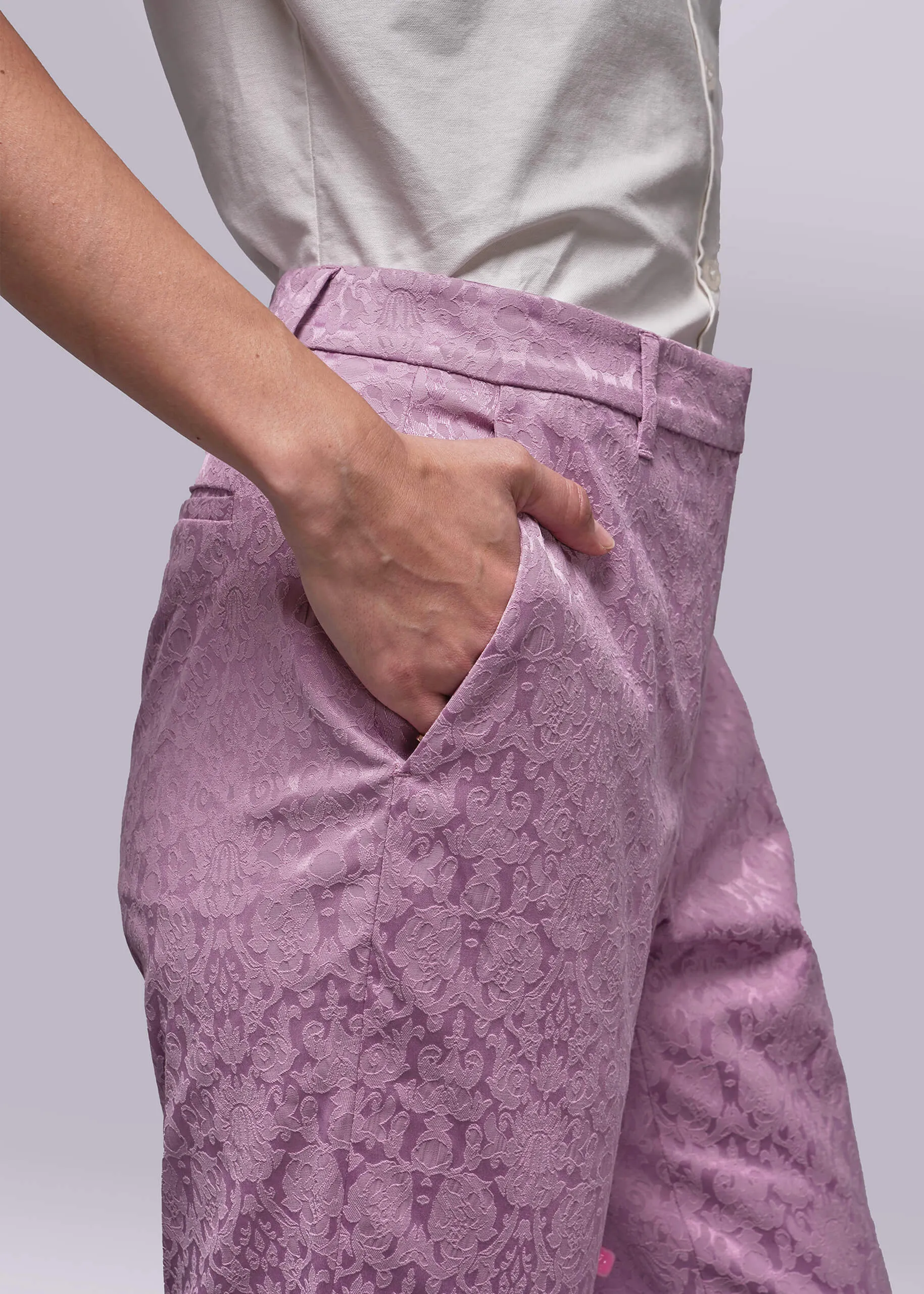 The Empower Jacquard Slim Crop Pant sold by WILDFANG product image thumbnail 3