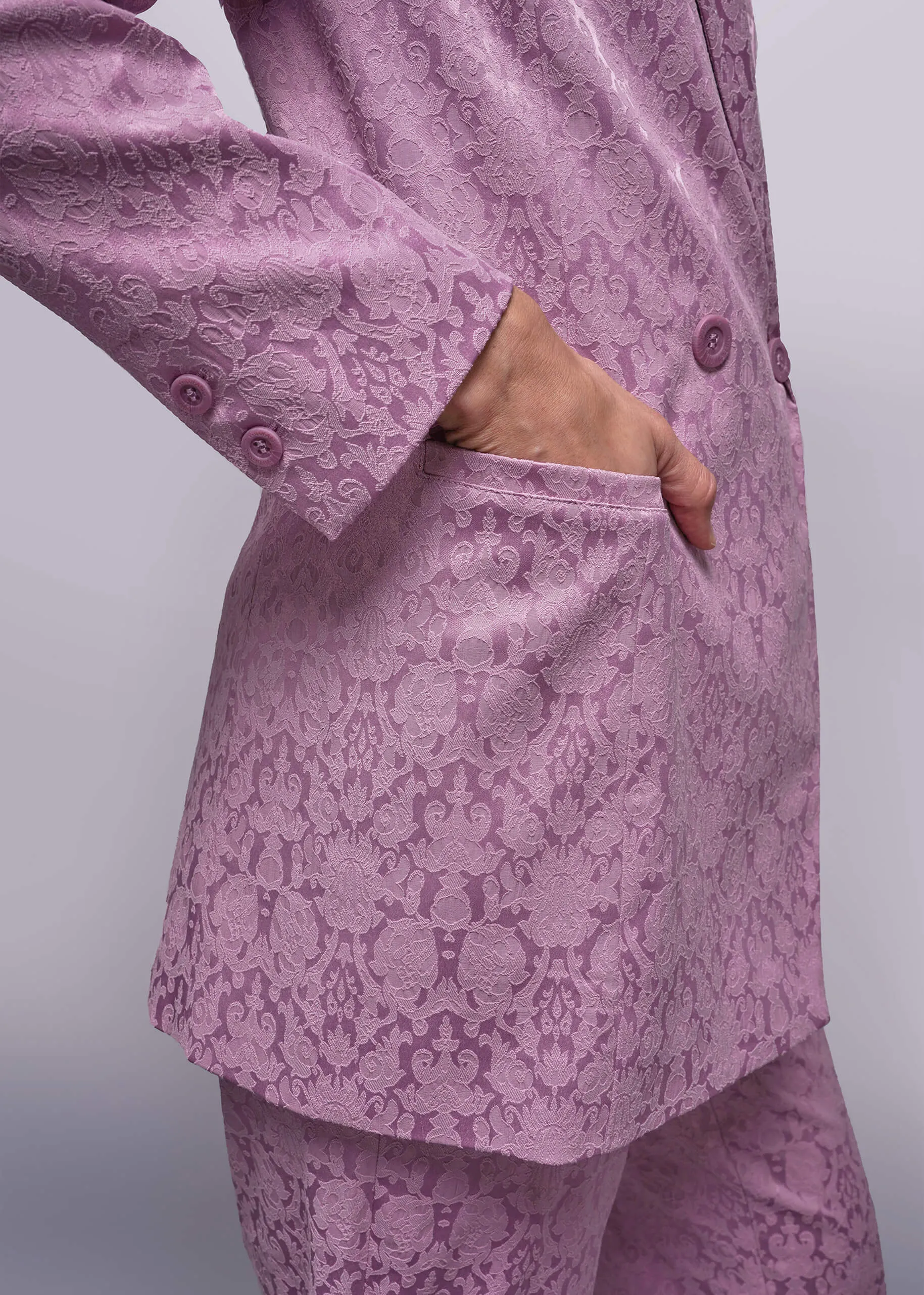 The Empower Jacquard Double Breasted Blazer sold by WILDFANG product image thumbnail 4