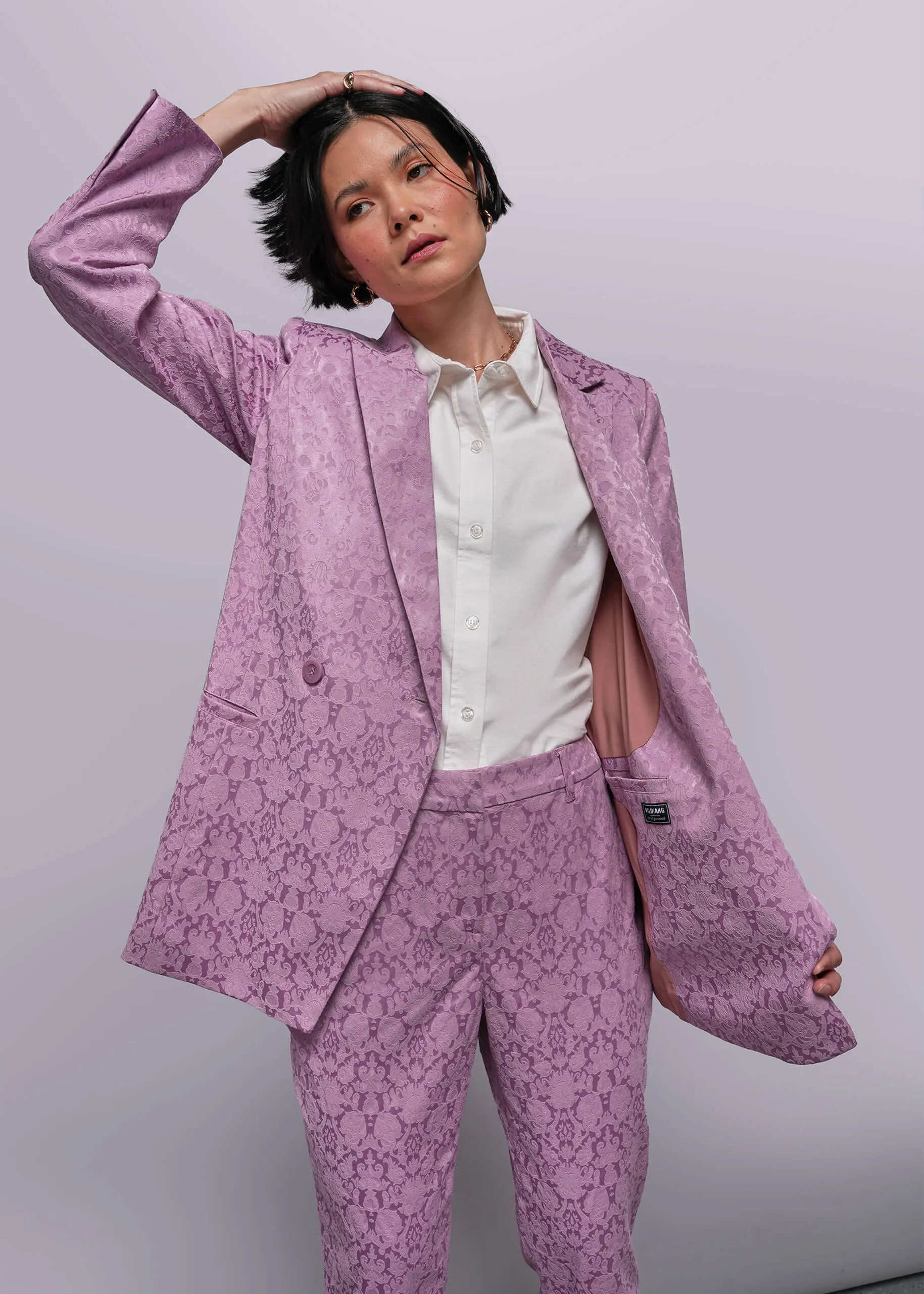 The Empower Jacquard Double Breasted Blazer sold by WILDFANG product image thumbnail 3