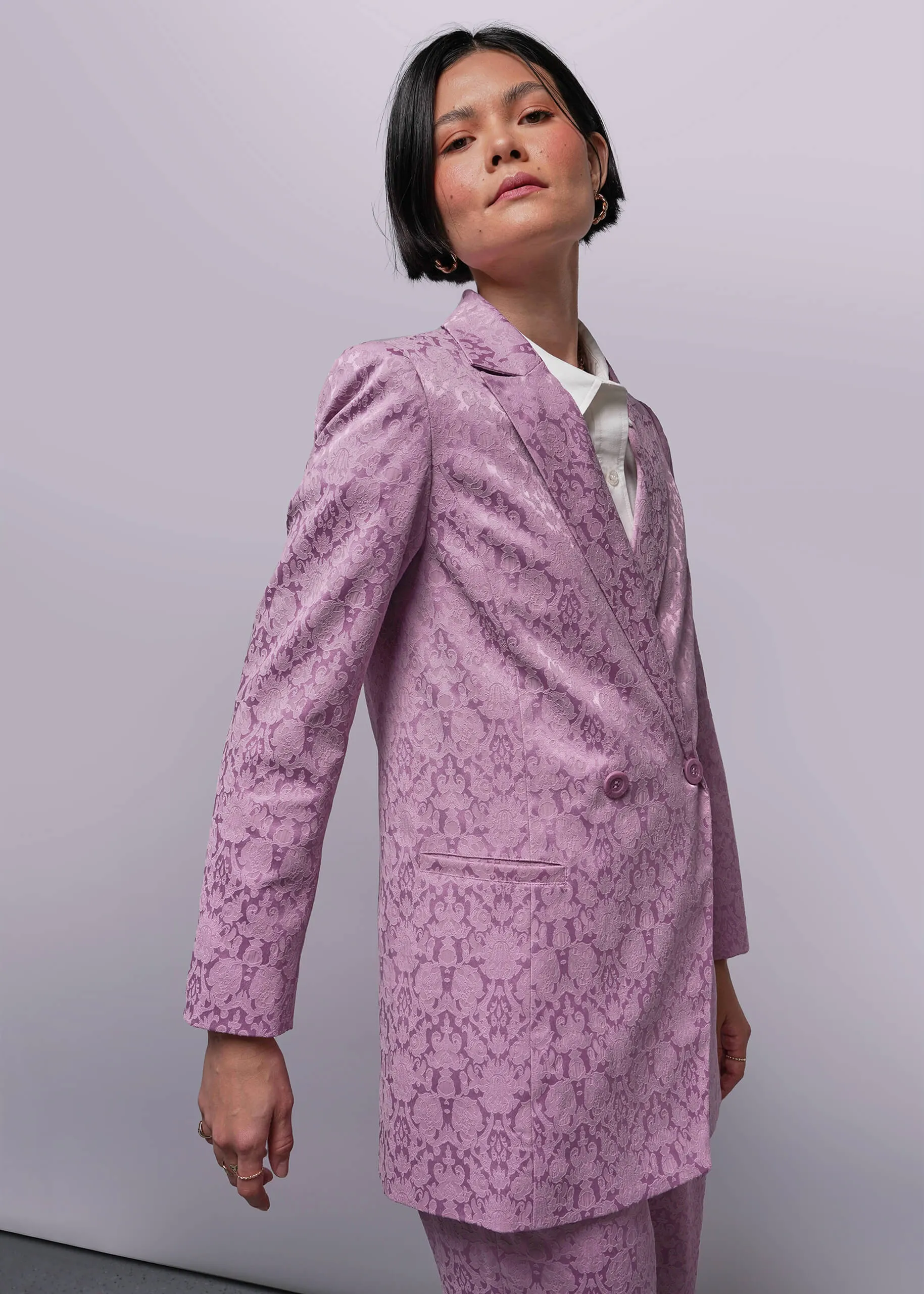 The Empower Jacquard Double Breasted Blazer sold by WILDFANG product image thumbnail 5