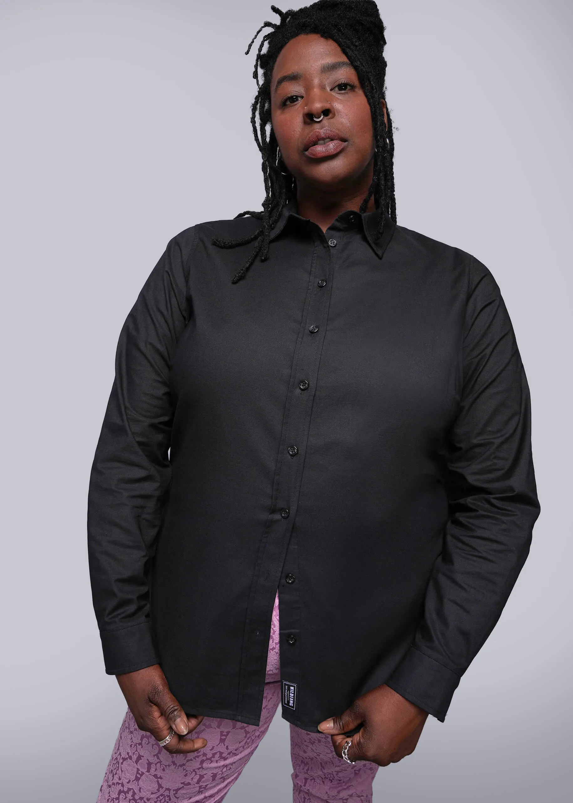 The Essential Long Sleeve Oxford Button Up sold by WILDFANG product image thumbnail 4