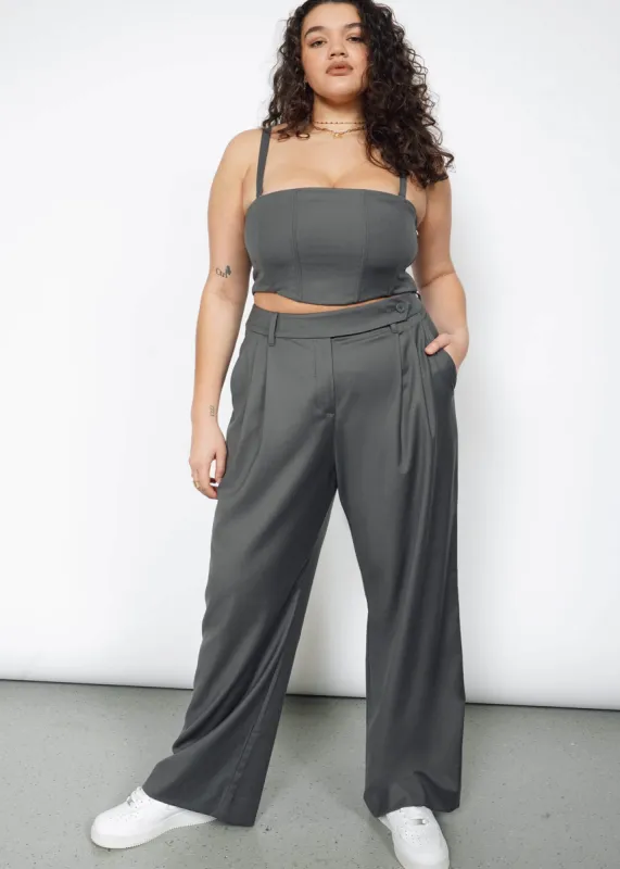 The Empower Wide Leg Trouser sold by WILDFANG