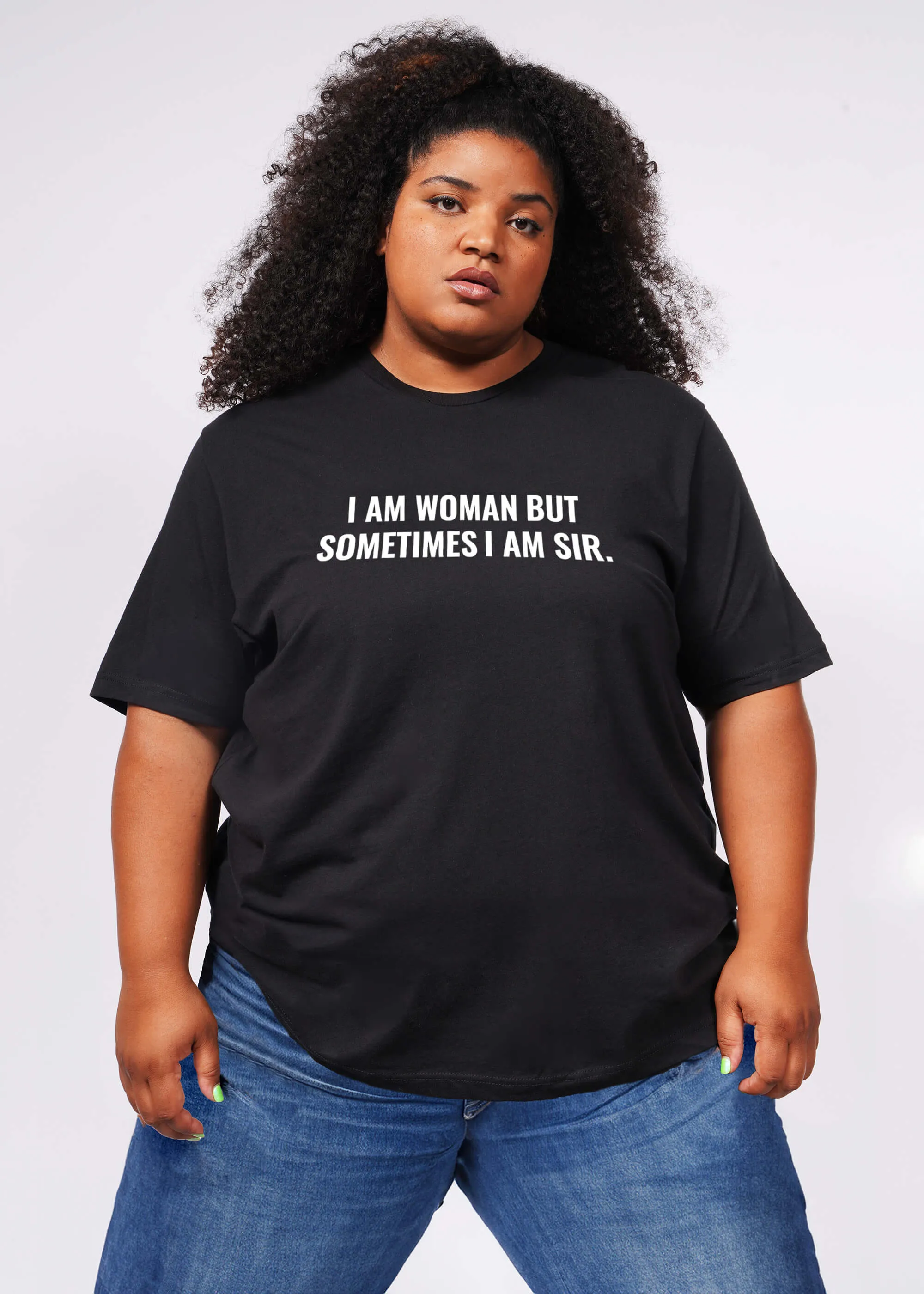 The I Am Woman But Sometimes I Am Sir Tee sold by WILDFANG product image thumbnail 2