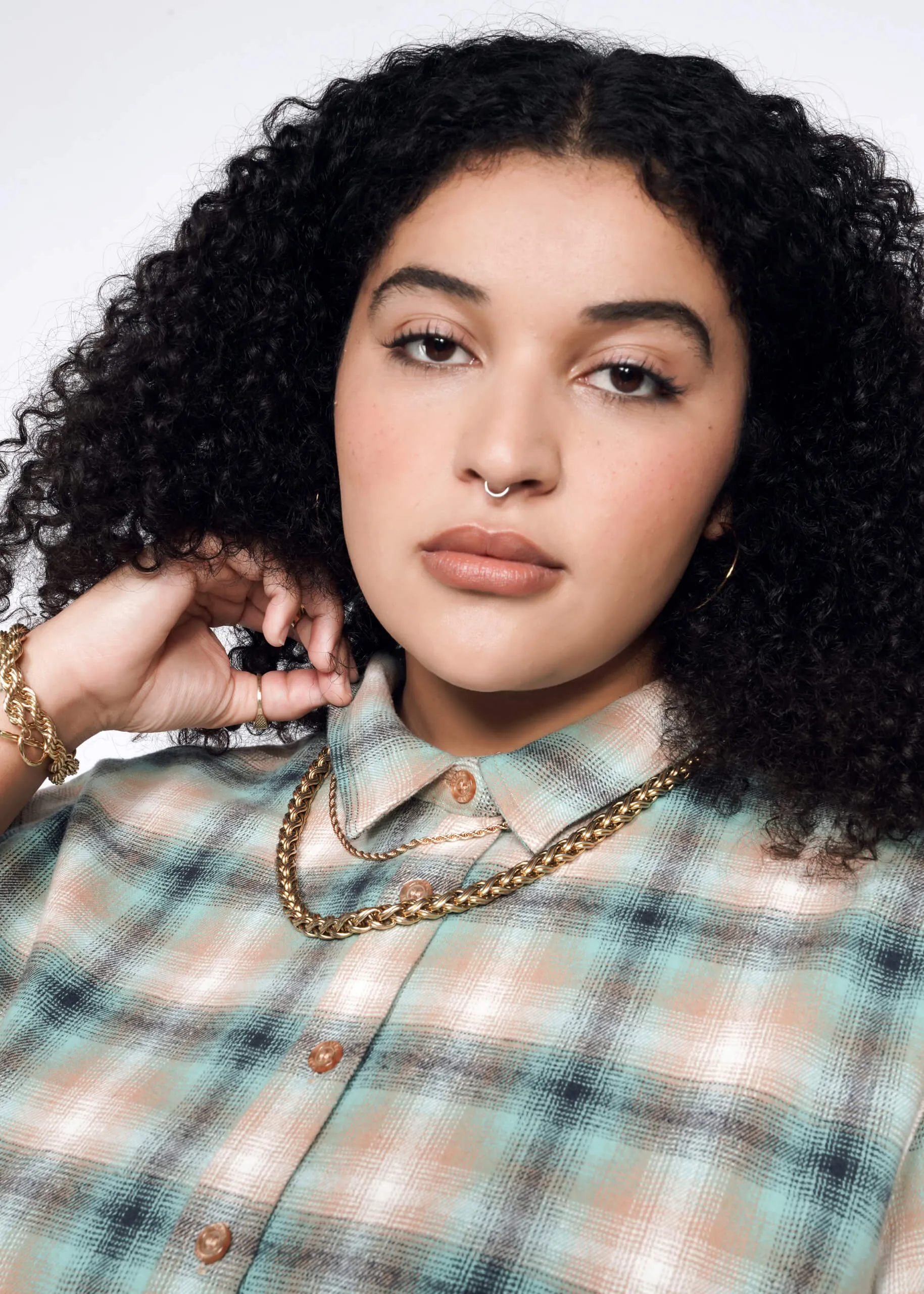 The Essential Flannel Long Sleeve Shirt Dress sold by WILDFANG product image thumbnail 2