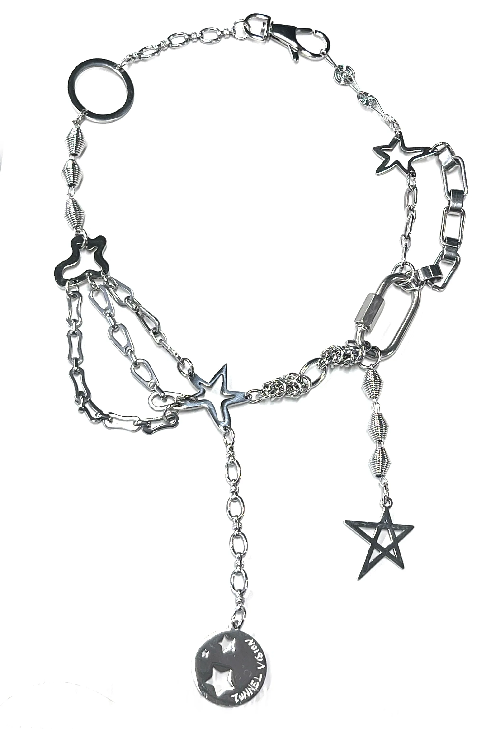 Scrap Metal Stainless Steel Necklace sold by Tunnel Vision