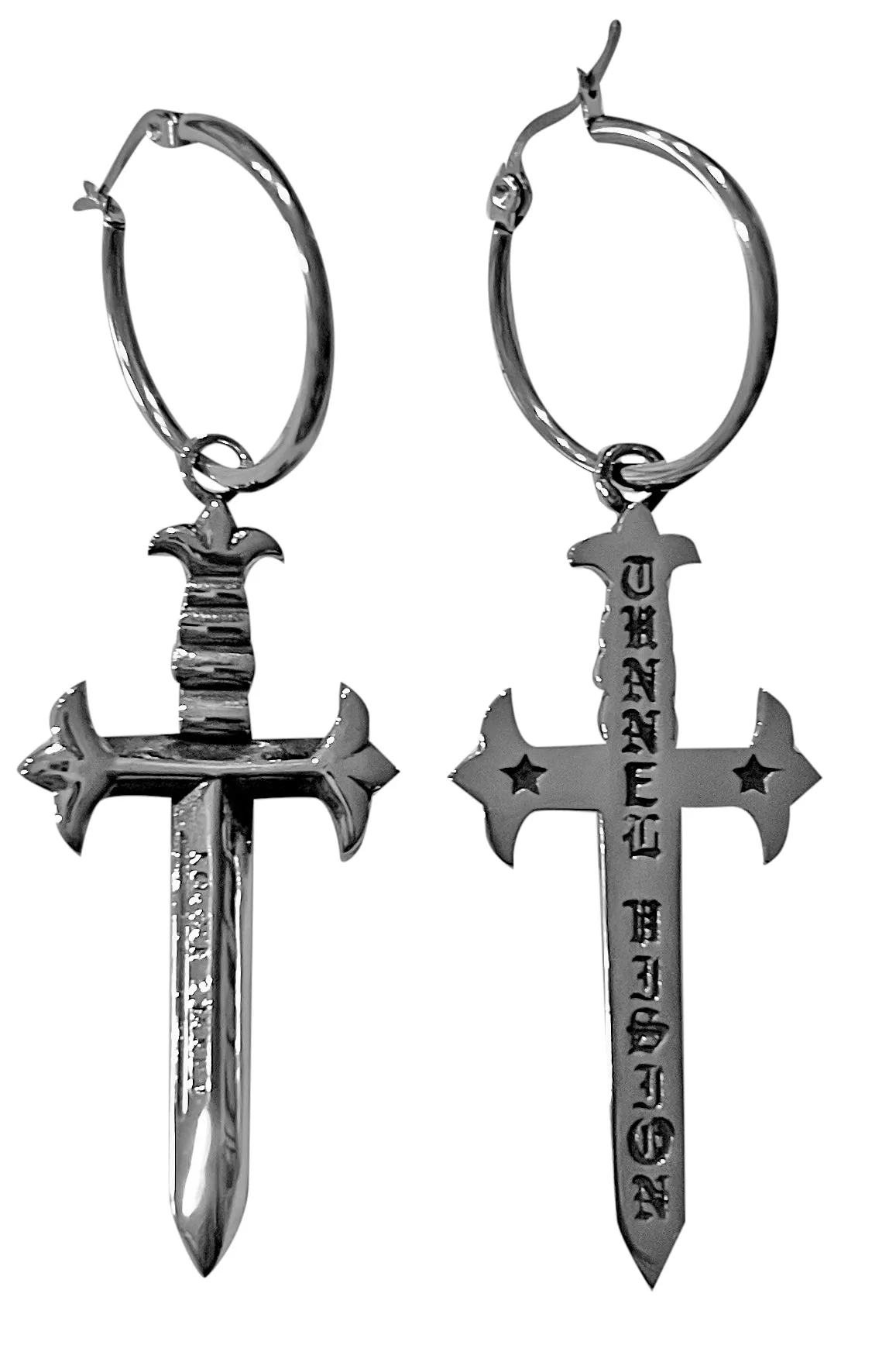 Stainless Steel Sword Earrings sold by Tunnel Vision