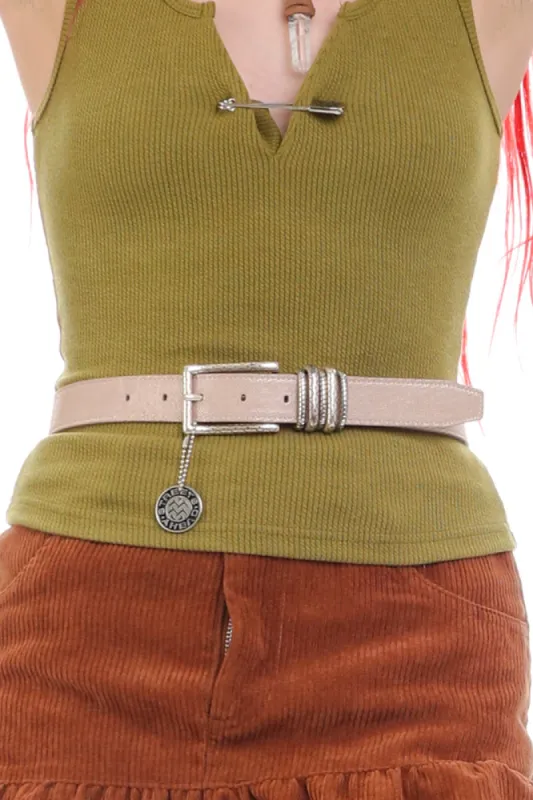 Vintage 70's Snake Silver Decorative Hardware Belt - XS/S sold by Tunnel Vision